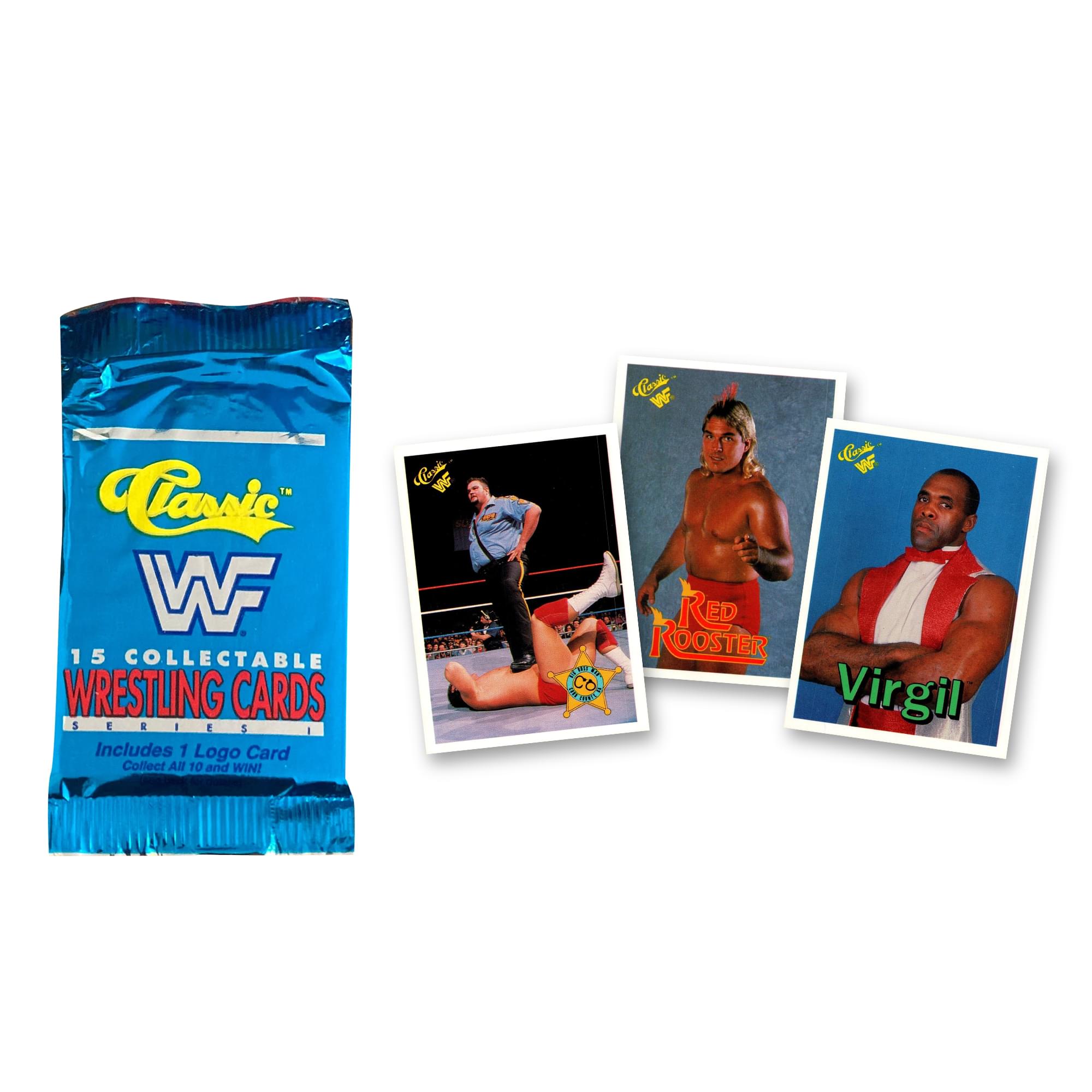 WWF 1990 Classic Series 1 Wrestling Trading Card Pack