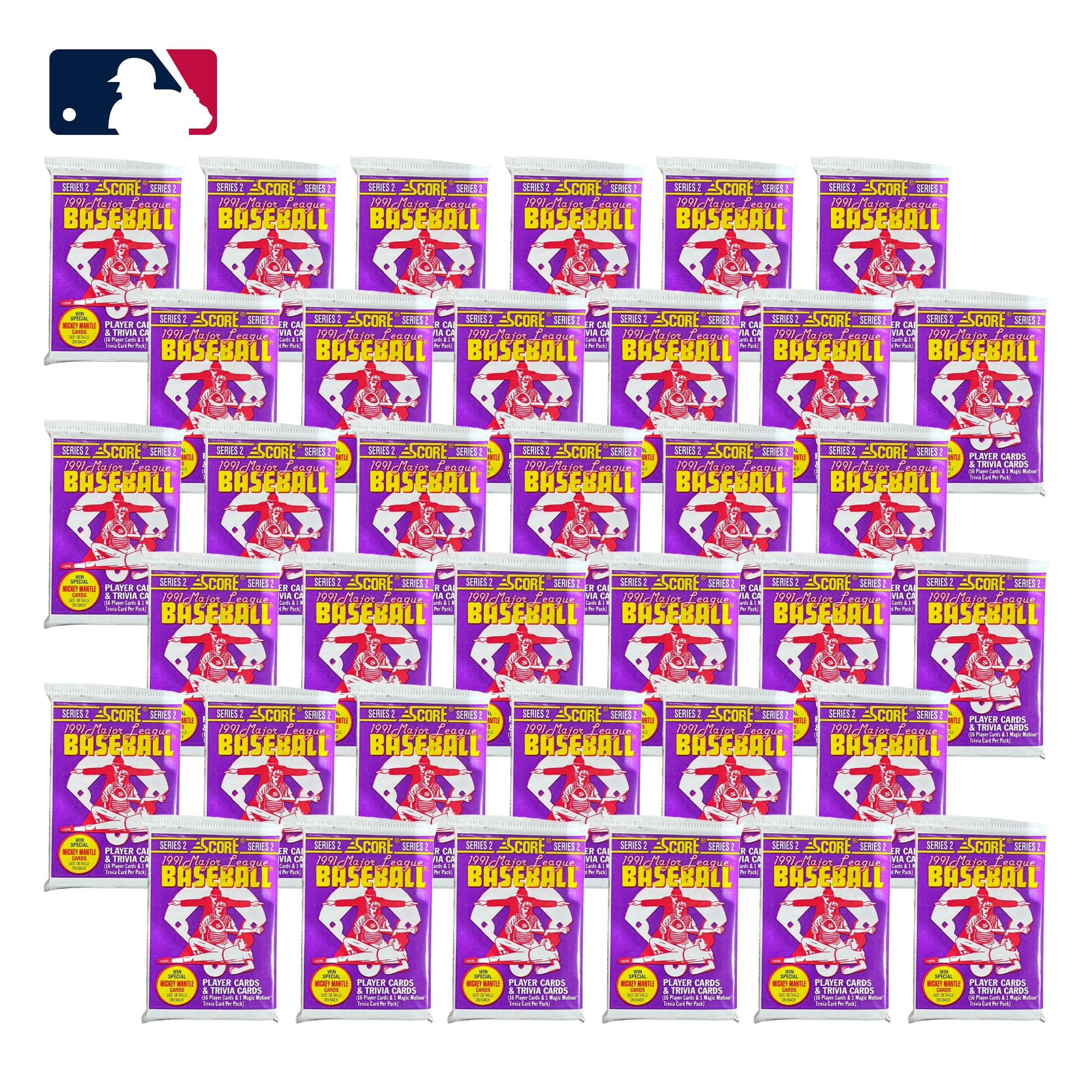 MLB 1991 Score Series 2 Baseball Wax Box | 36 Packs