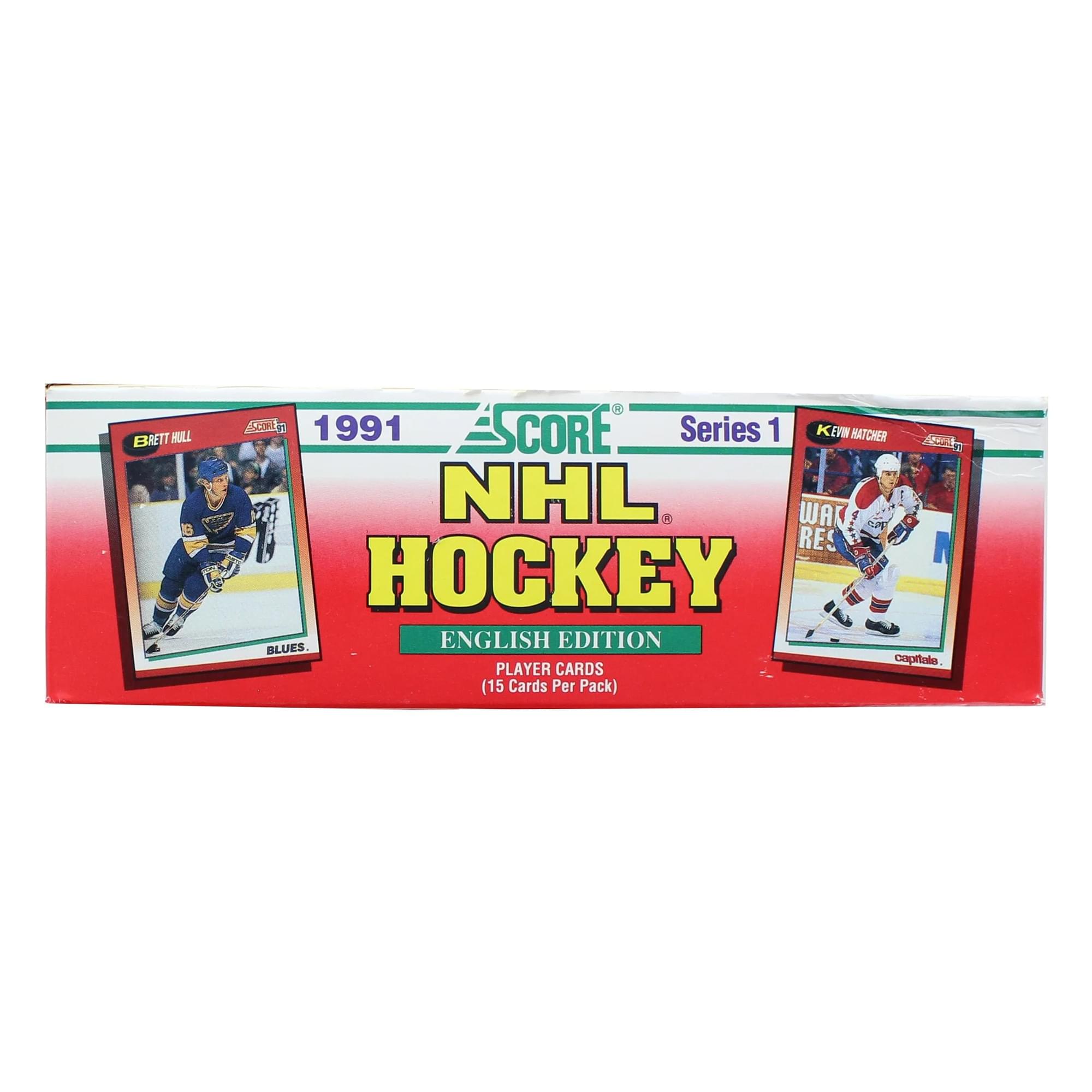 NHL 1991-92 Score Hockey Series 1 Wax Box