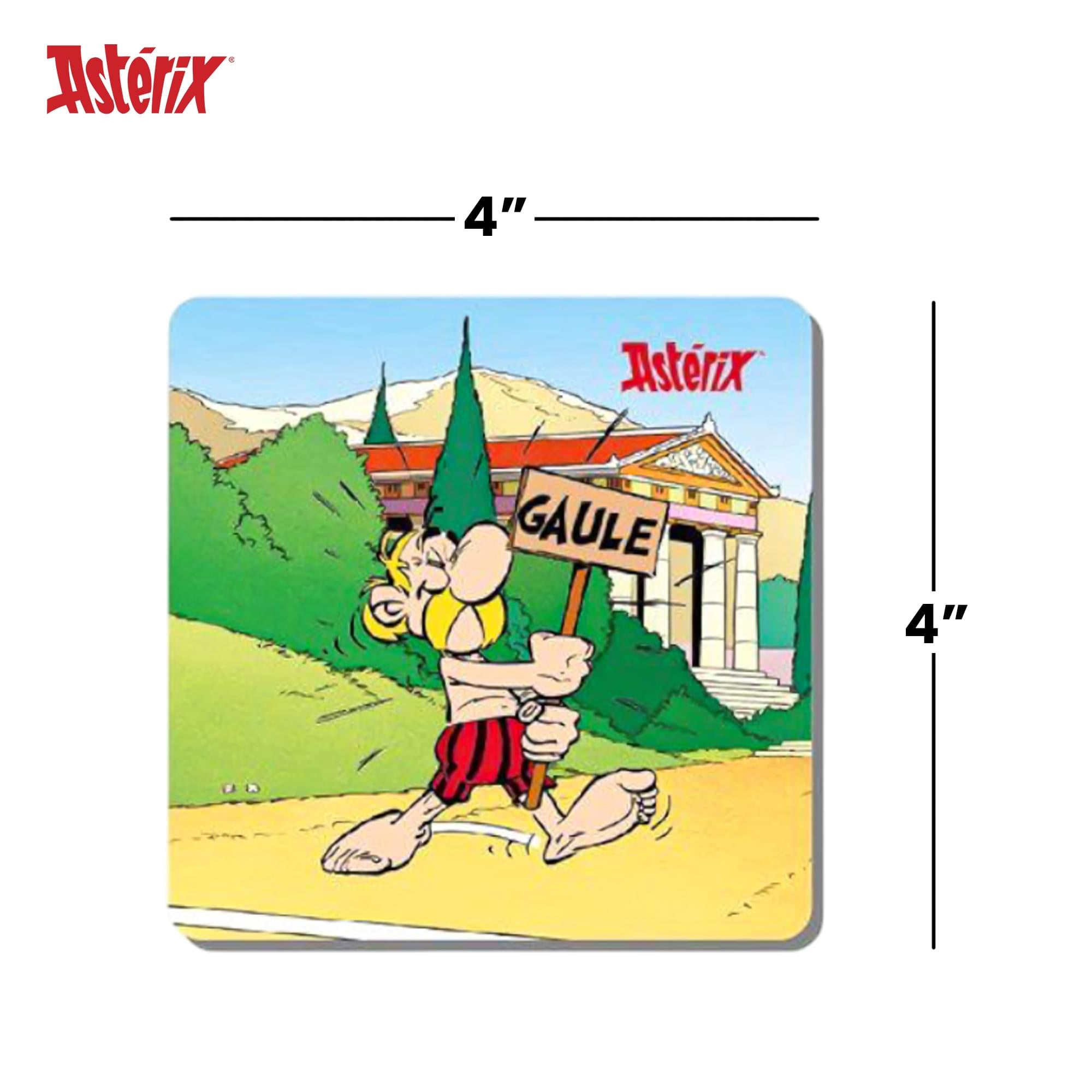 Asterix Olympic Games 6-Piece Cork Coaster Set