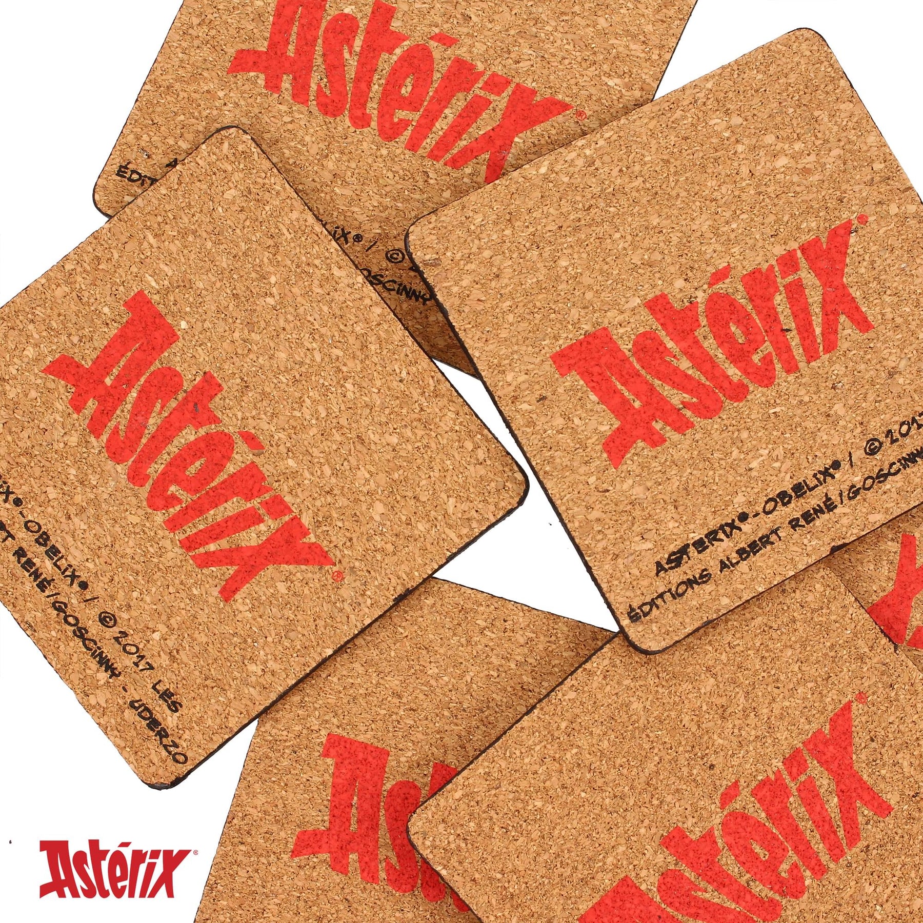 Asterix Olympic Games 6-Piece Cork Coaster Set