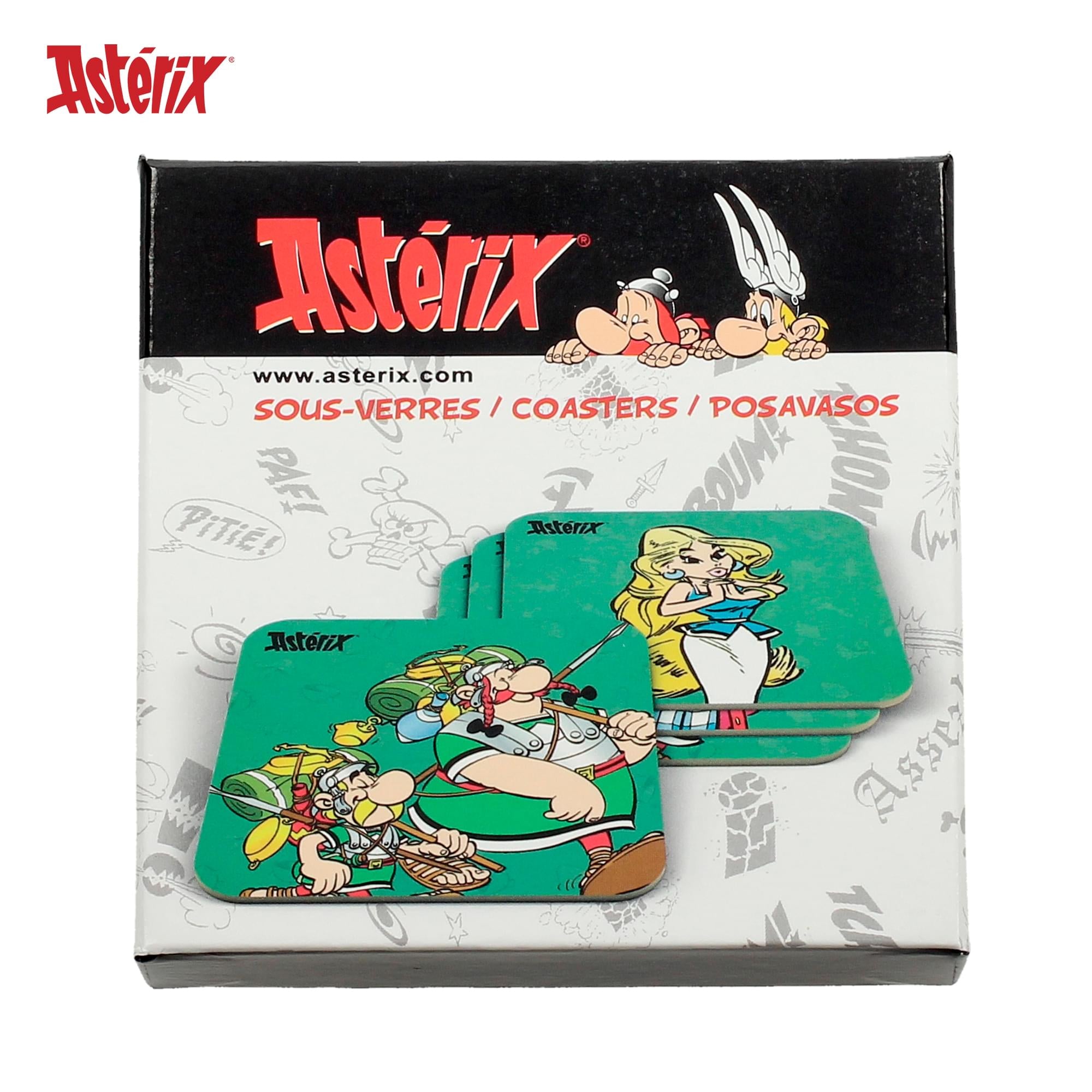 Asterix Characters 6-Piece Cork Coaster Set