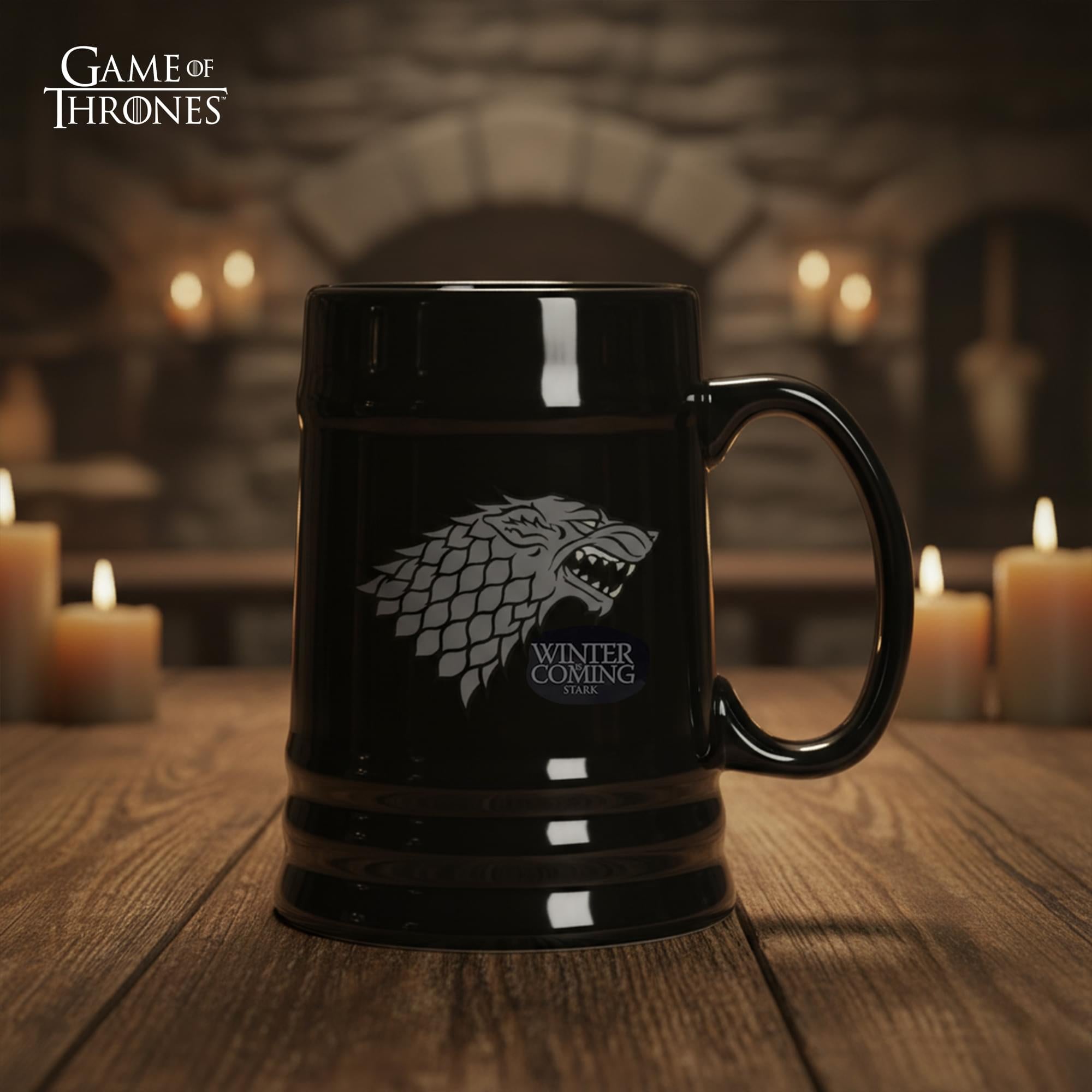 Game Of Thrones House Stark Ceramic Beer Stein