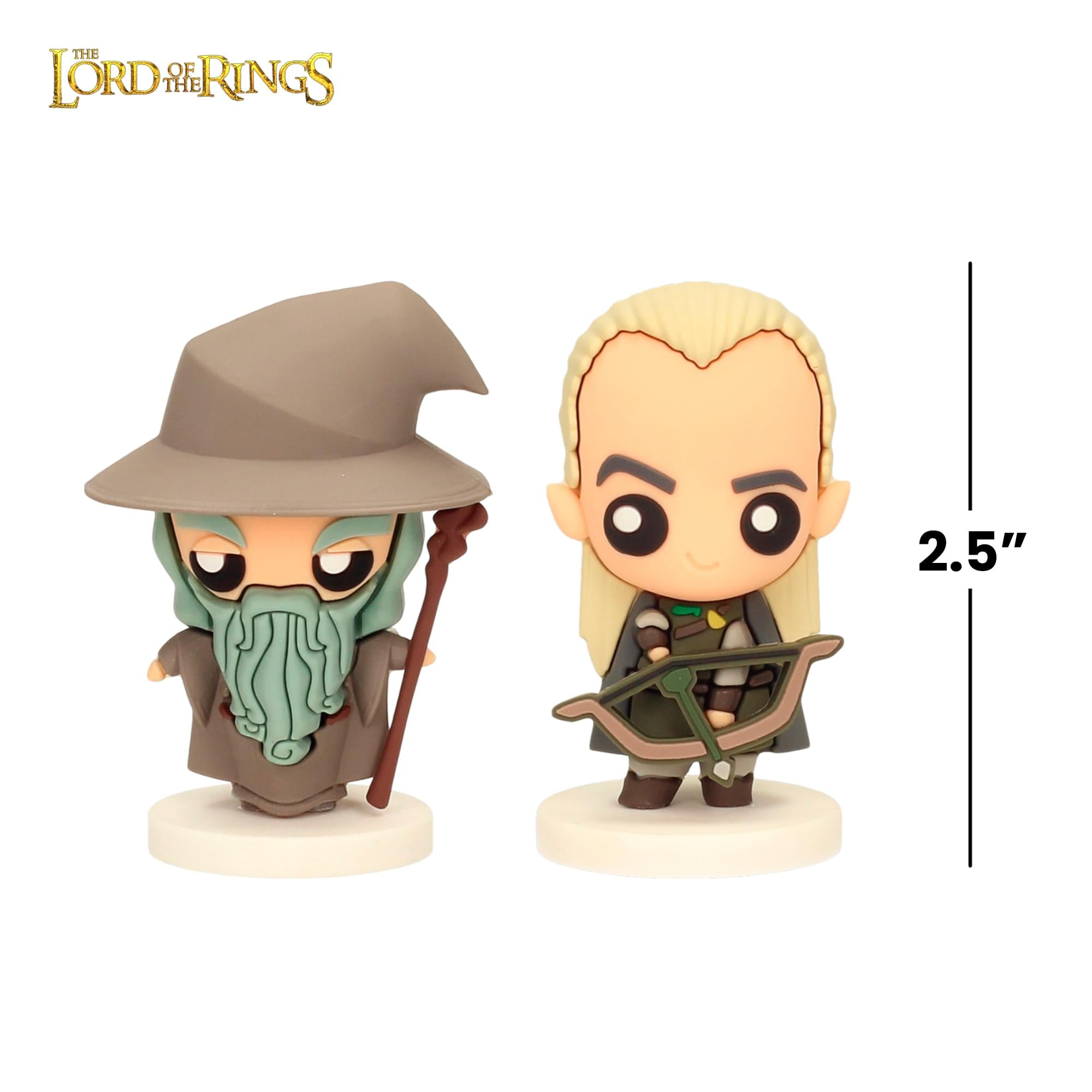 The Lord Of The Rings Gandalf and Legolas 2-Inch Pokis Mini Figure Set