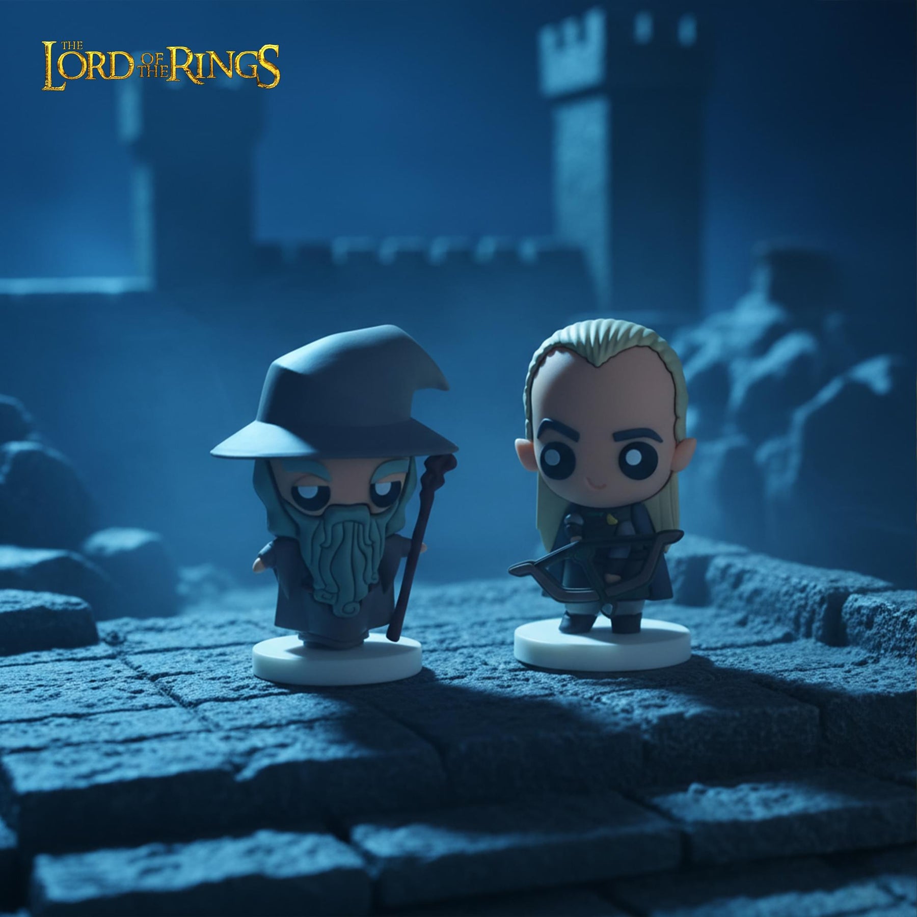 The Lord Of The Rings Gandalf and Legolas 2-Inch Pokis Mini Figure Set