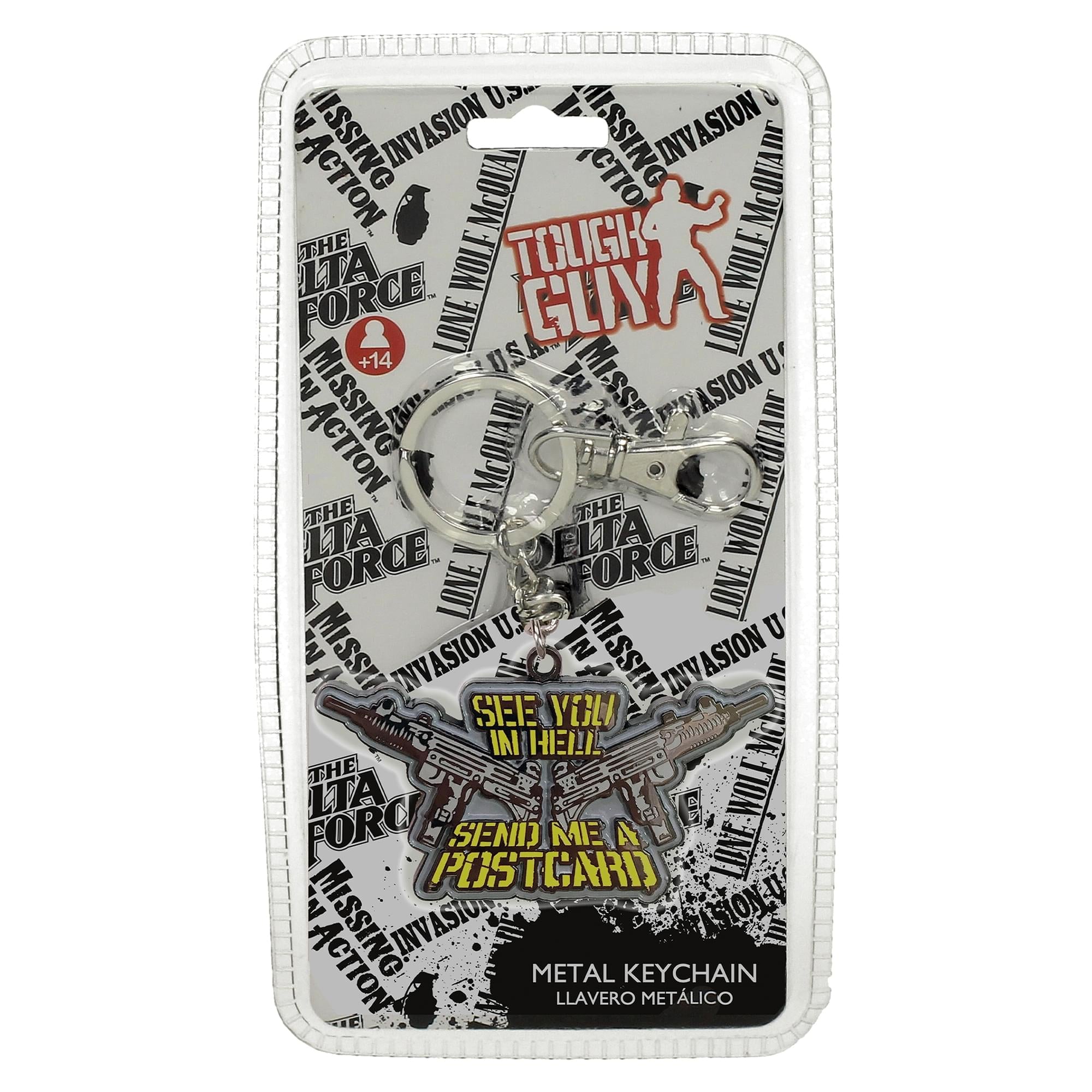 Invasion U.S.A Chuck Norris "See You In Hell" 2-Inch Metal Keychain