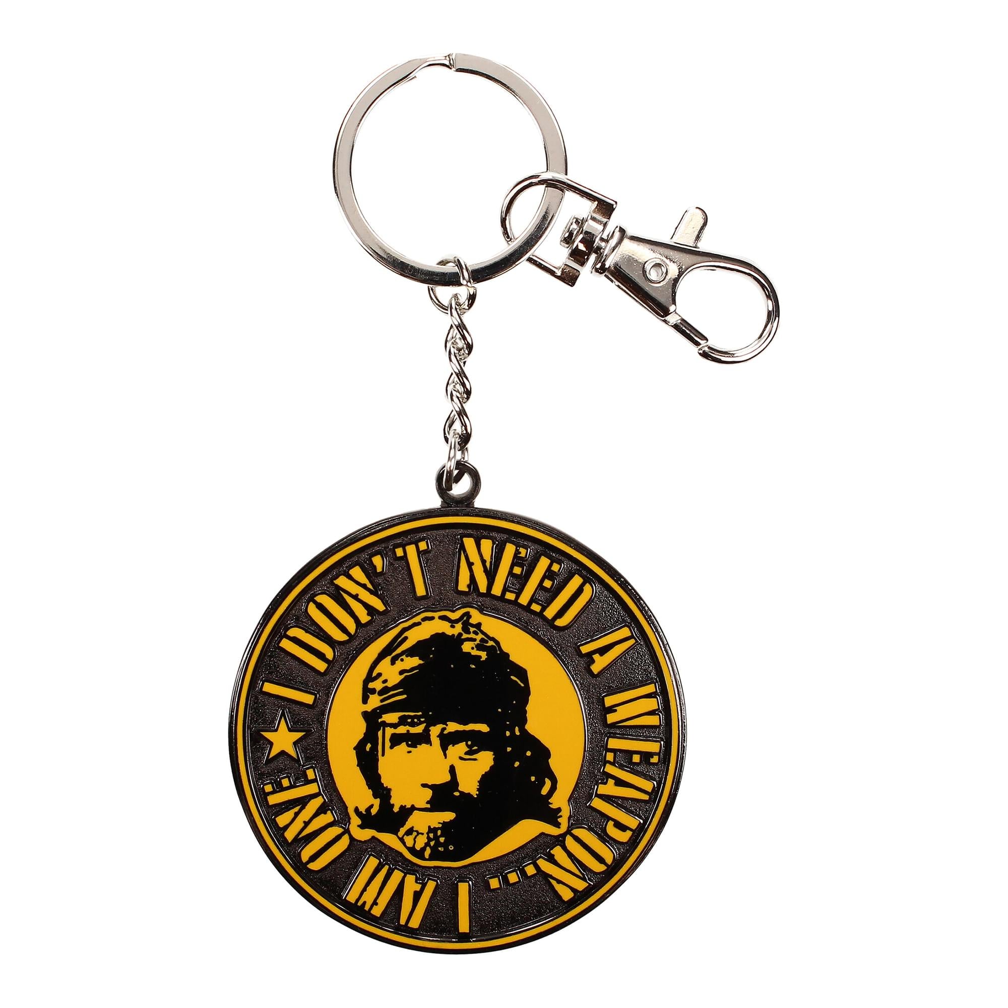 Invasion U.S.A Chuck Norris "I Don't Need A Weapon" 2-Inch Metal Keychain