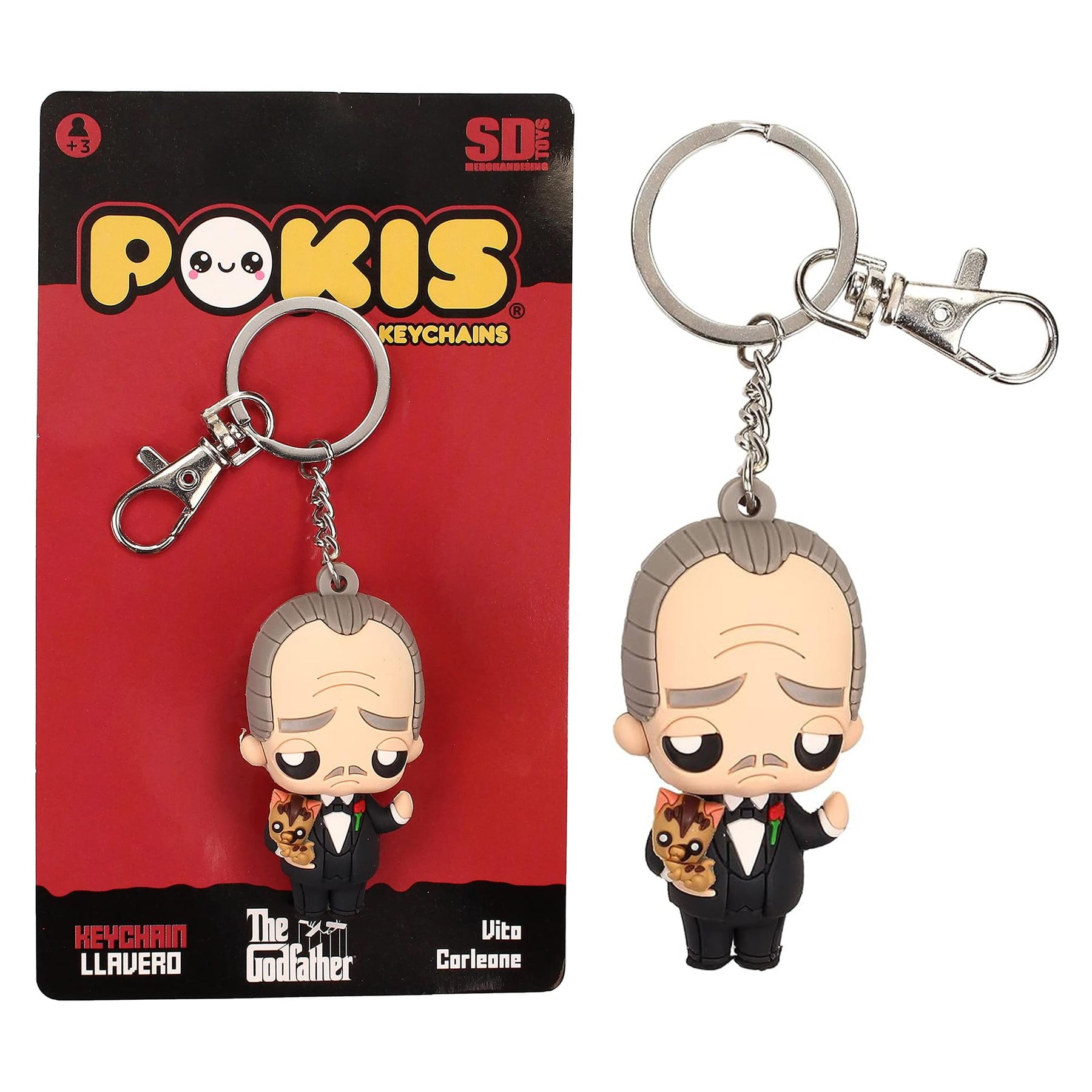 The Godfather Vito Corleone 2-Inch Pokis Keychain