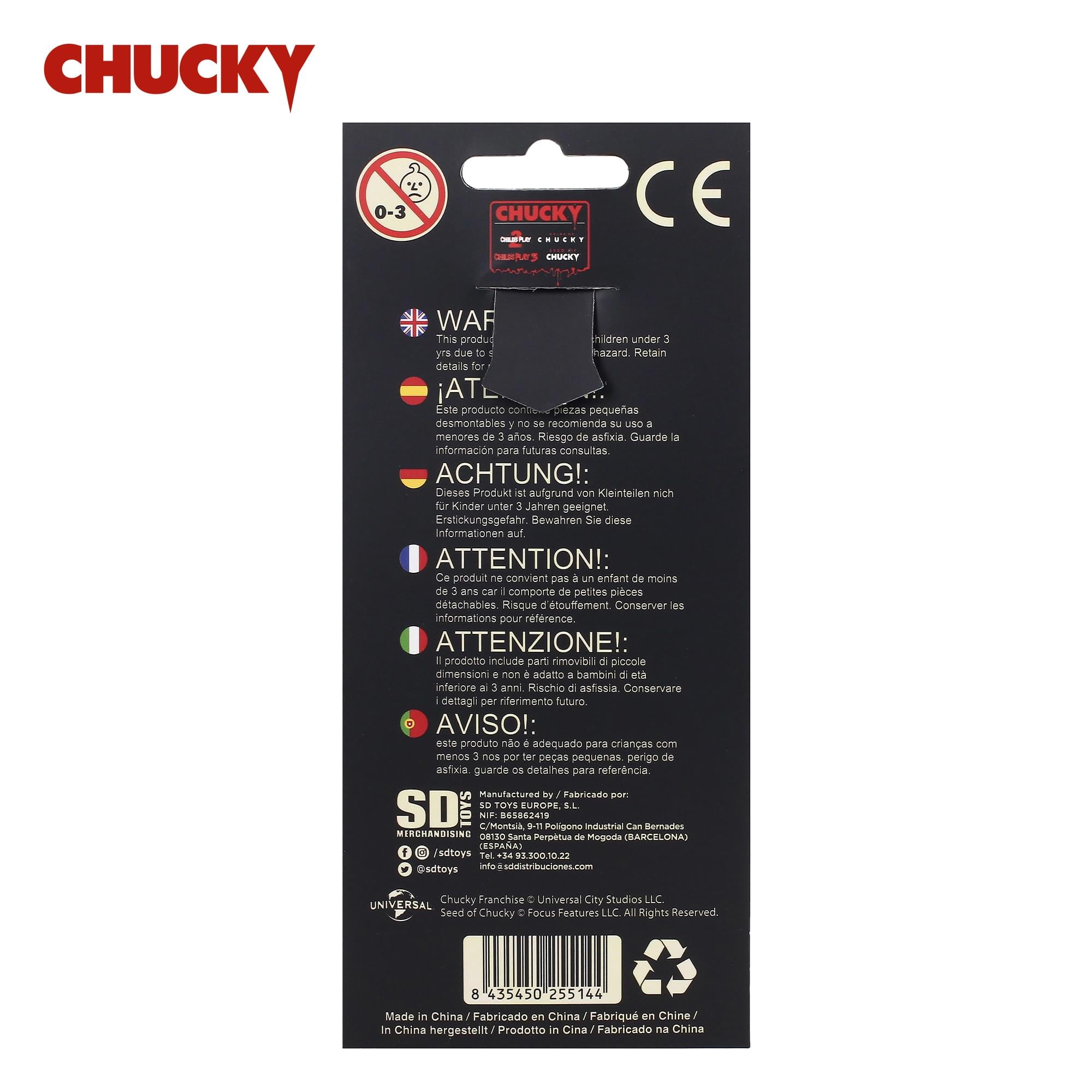 Child's Play Chucky 2-Inch Figural PVC Keychain