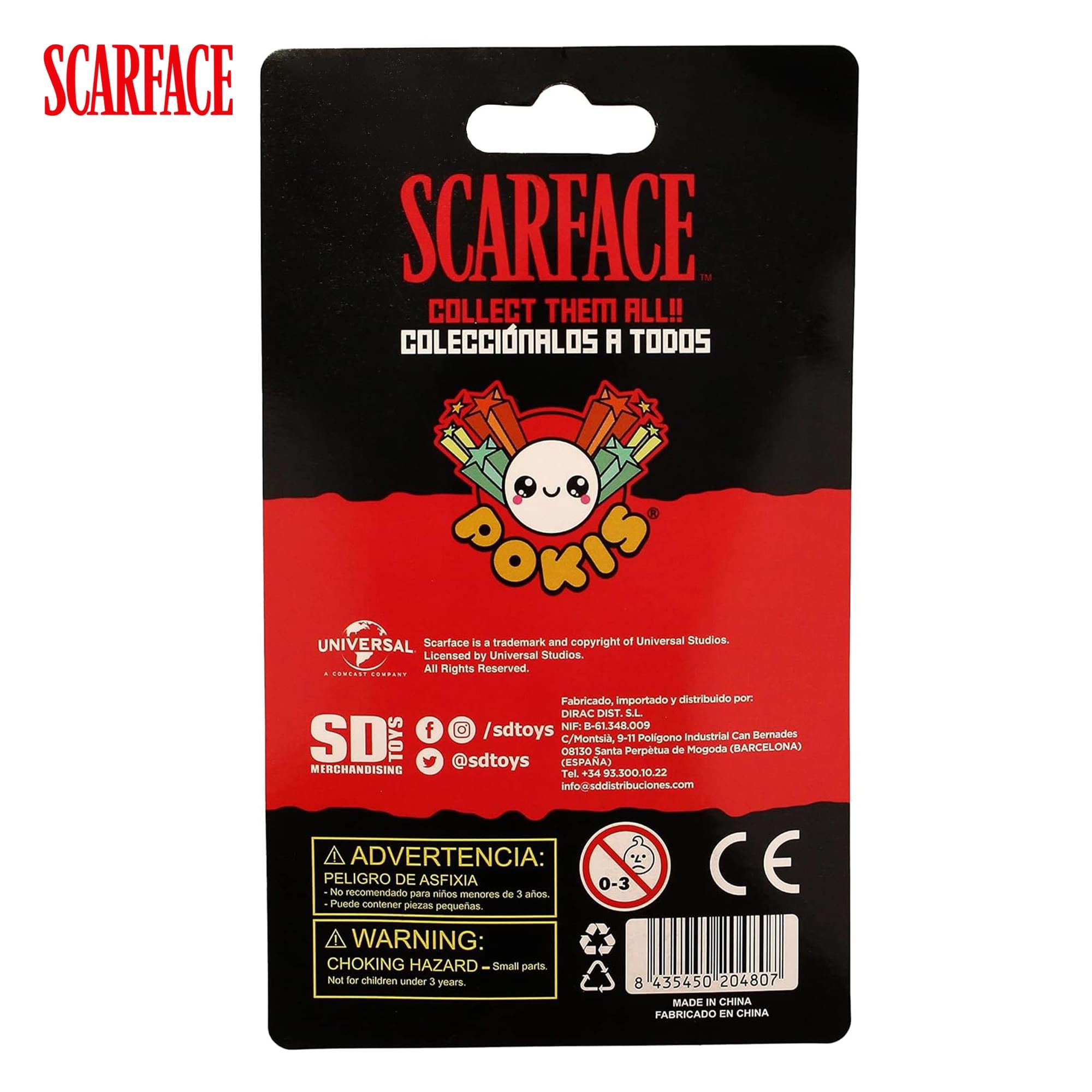 Scarface Tony Montana 2-Inch Pokis Keychain