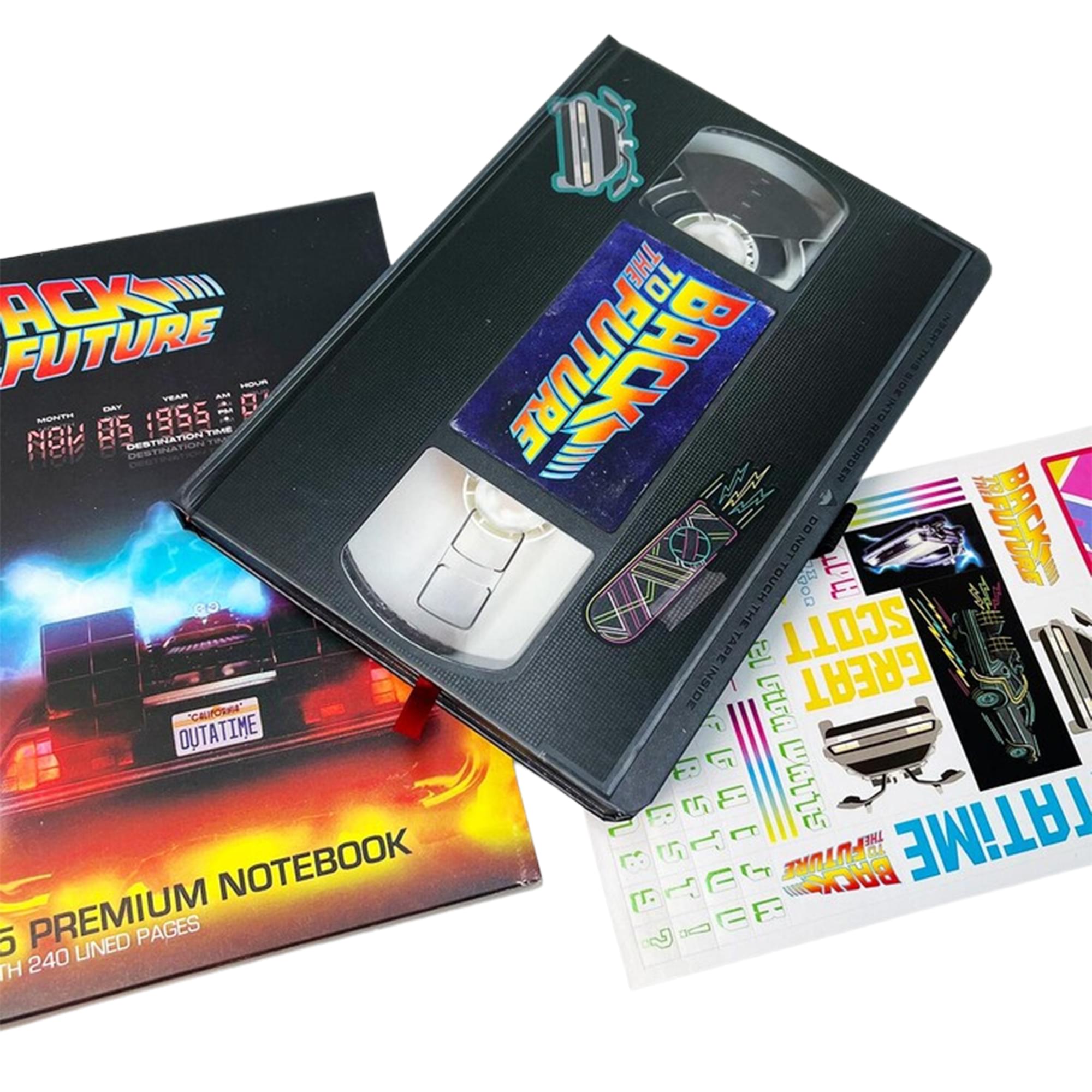 Back To The Future VHS Hard Cover Notebook