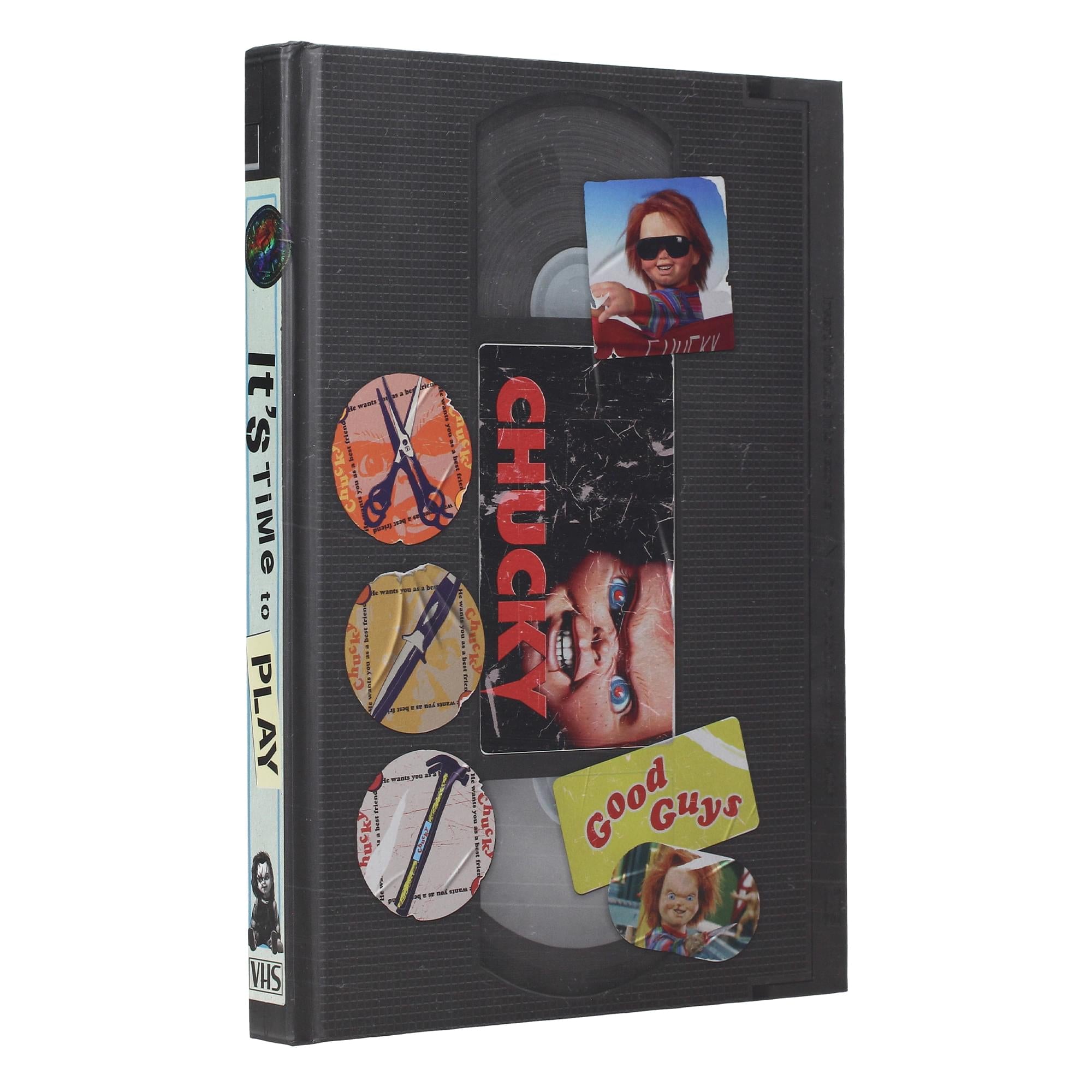 Child's Play Chucky VHS-Style Hardcover Notebook | 6.5 x 10.5 Inches
