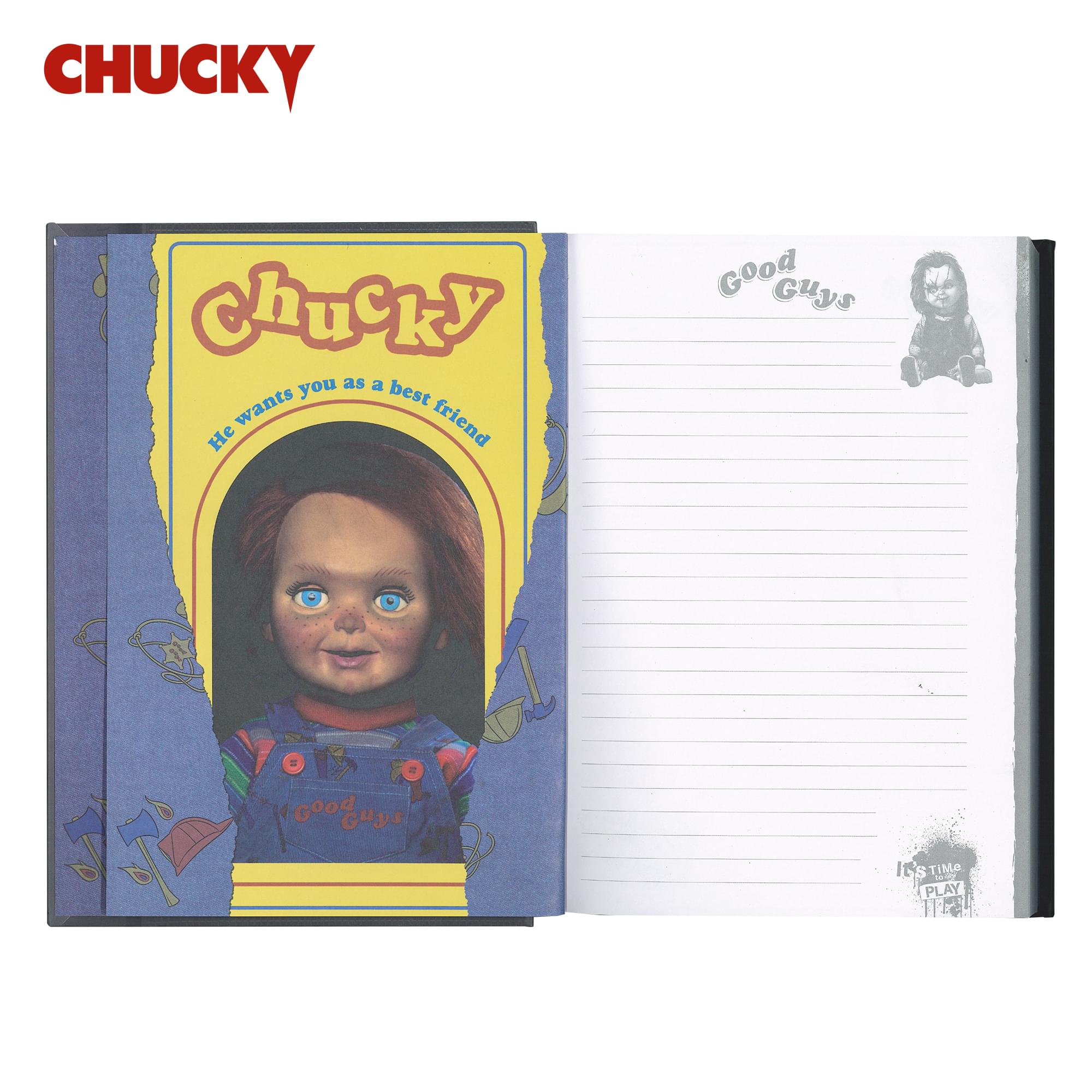 Child's Play Chucky VHS-Style Hardcover Notebook | 6.5 x 10.5 Inches