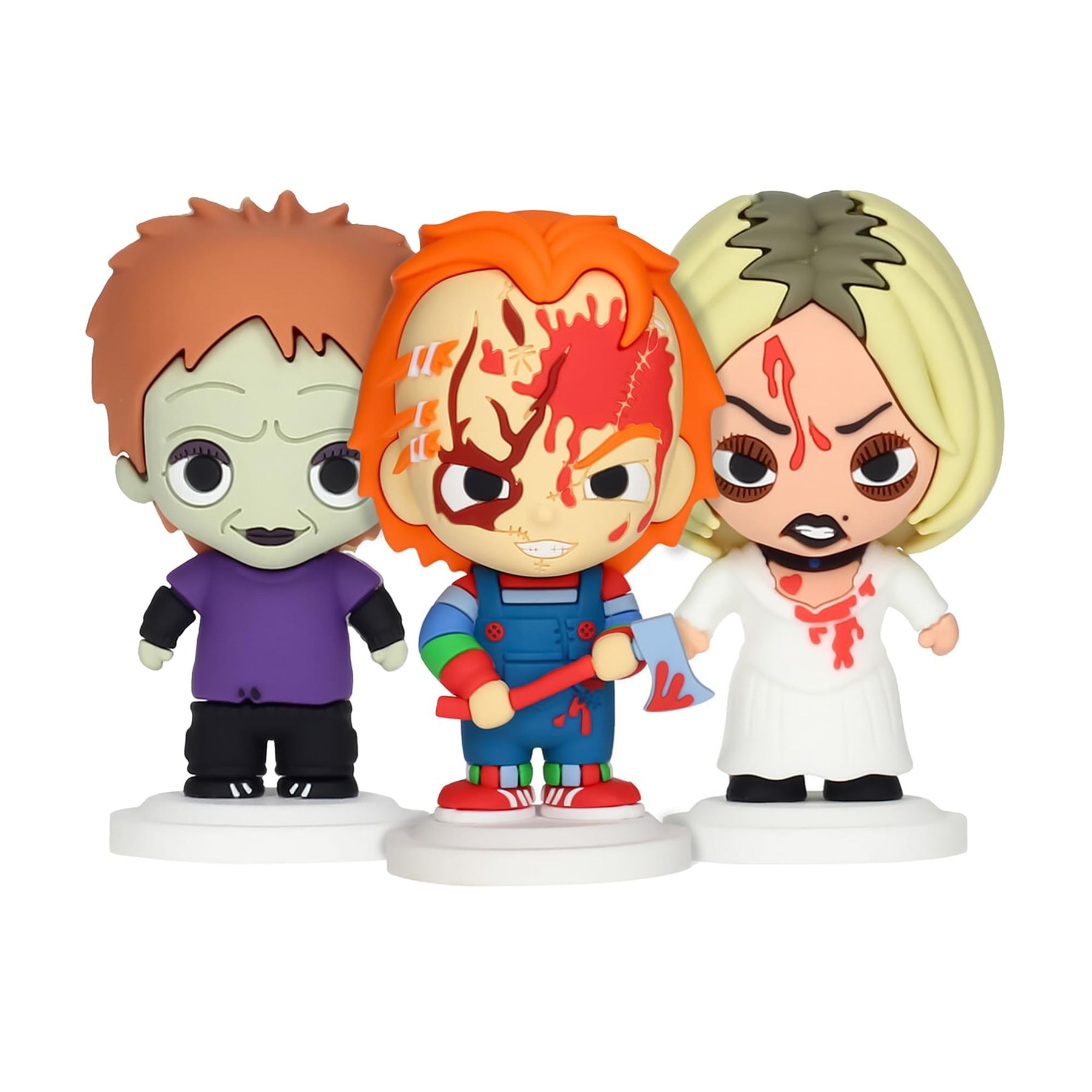 Child's Play 3 Inch Pokis Mini Figure Set | 3-Piece Chucky Family
