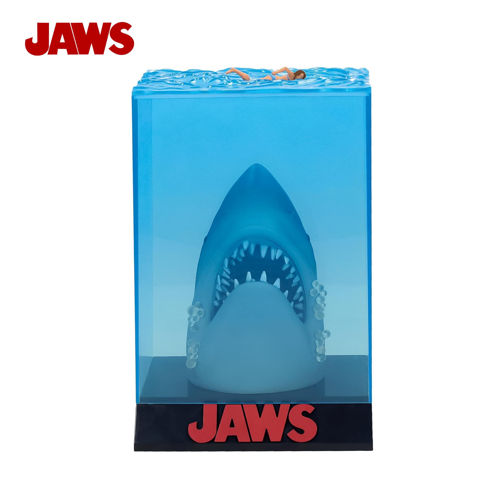 Jaws 50th Anniversary Light-Up 3D Movie Poster Statue | 12 Inches Tall
