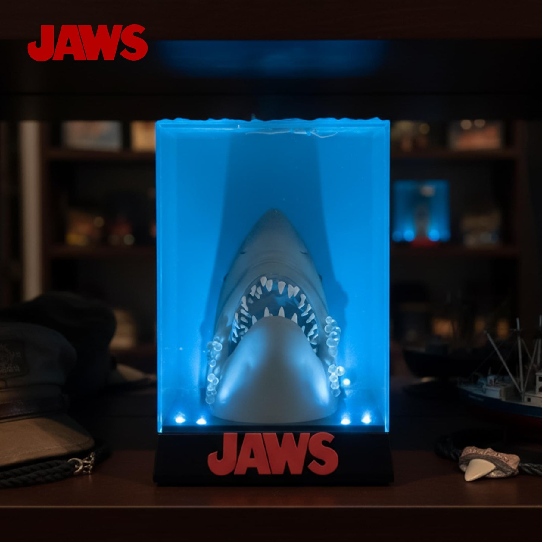 Jaws 50th Anniversary Light-Up 3D Movie Poster Statue | 12 Inches Tall