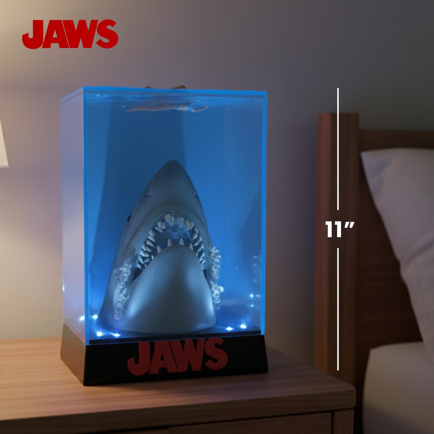 Jaws 50th Anniversary Light-Up 3D Movie Poster Statue | 12 Inches Tall