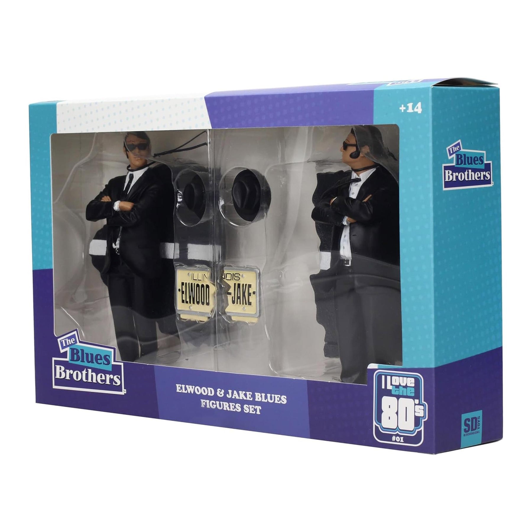 The Blues Brothers 7-Inch Jake and Elwood SD Toys Figure Set