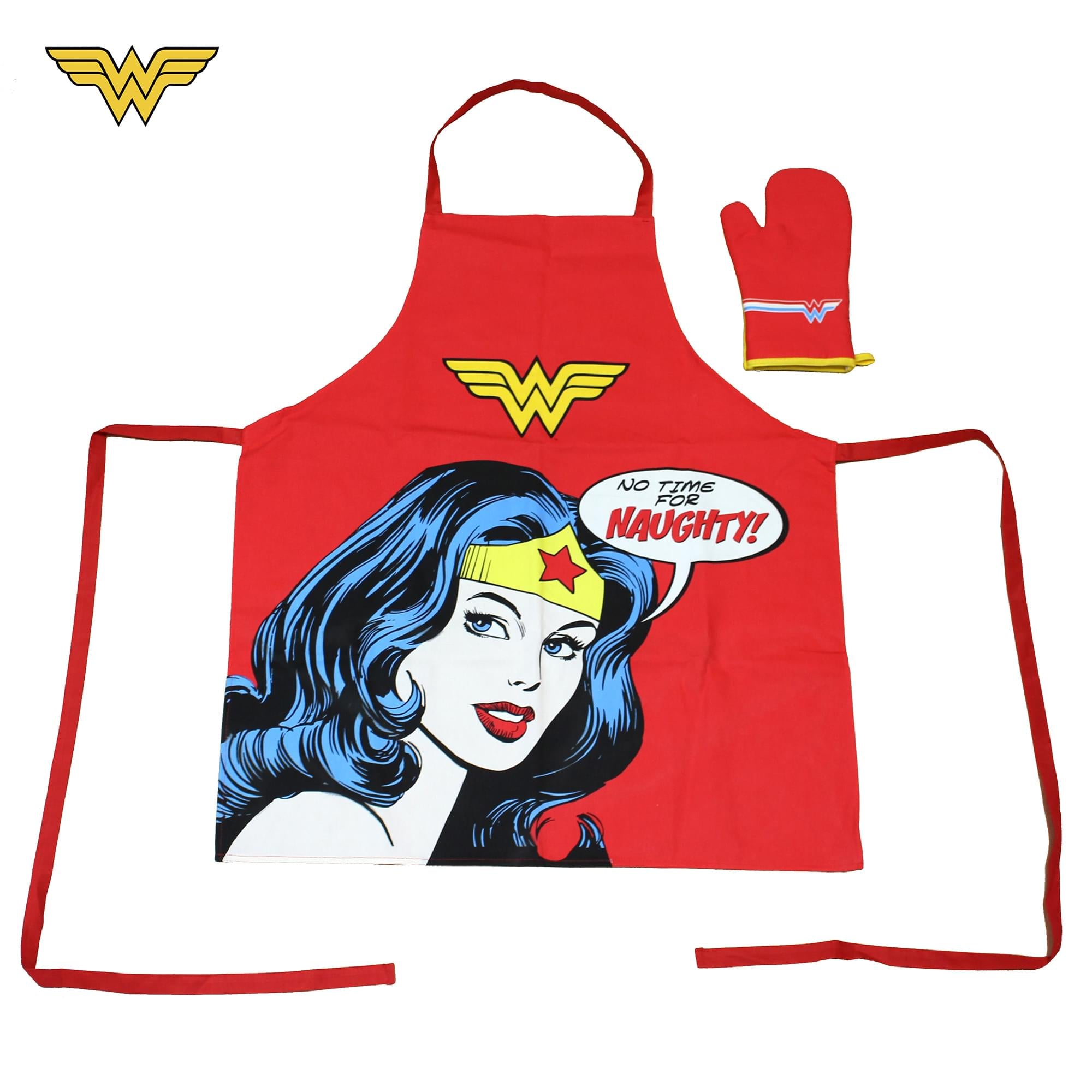 DC Comics Wonder Woman Apron and Oven Mitt Set