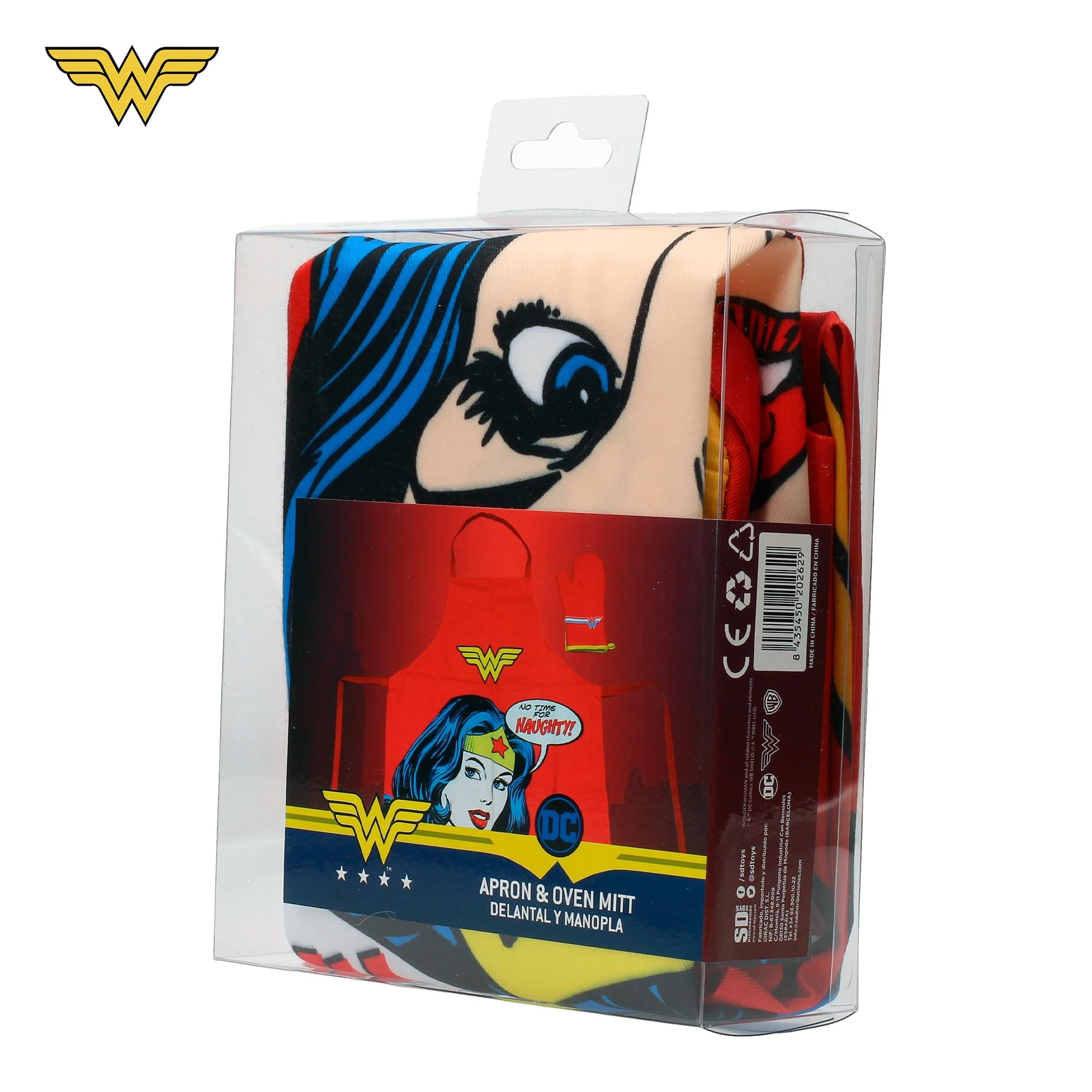 DC Comics Wonder Woman Apron and Oven Mitt Set
