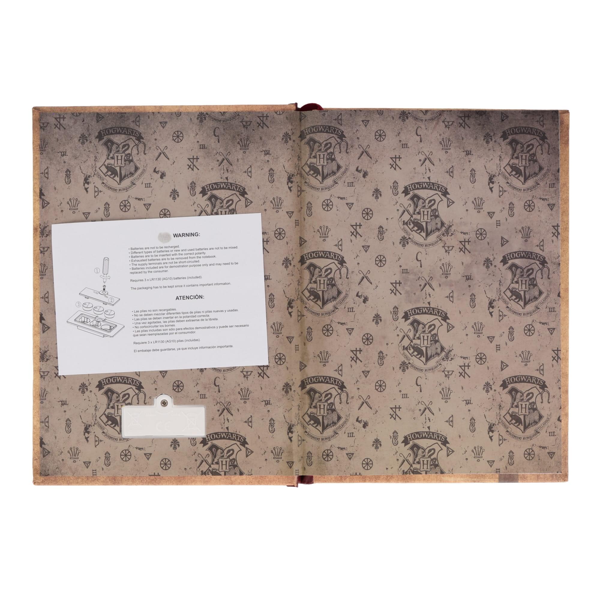 Harry Potter House Gryffindor Light-Up Hardcover Notebook