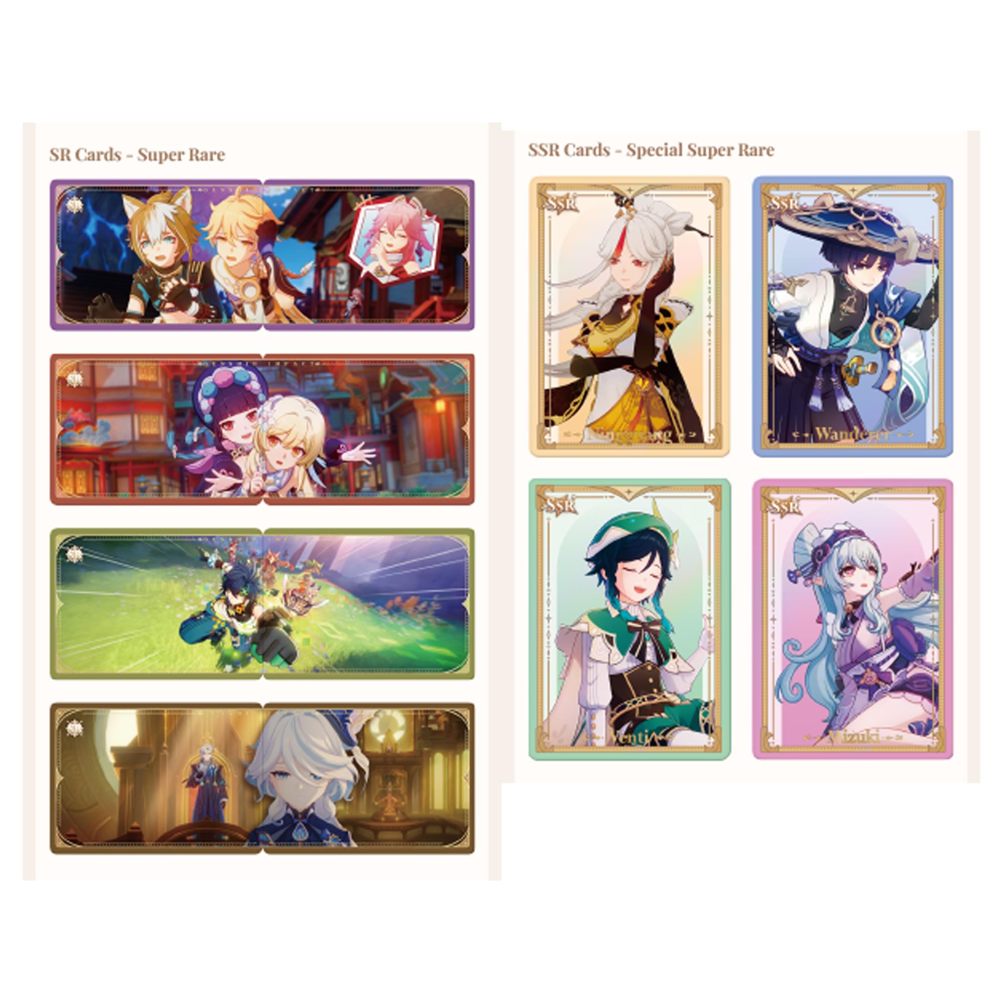Genshin Impact Glowing Travelogue Card Series Case | 24 Boxes