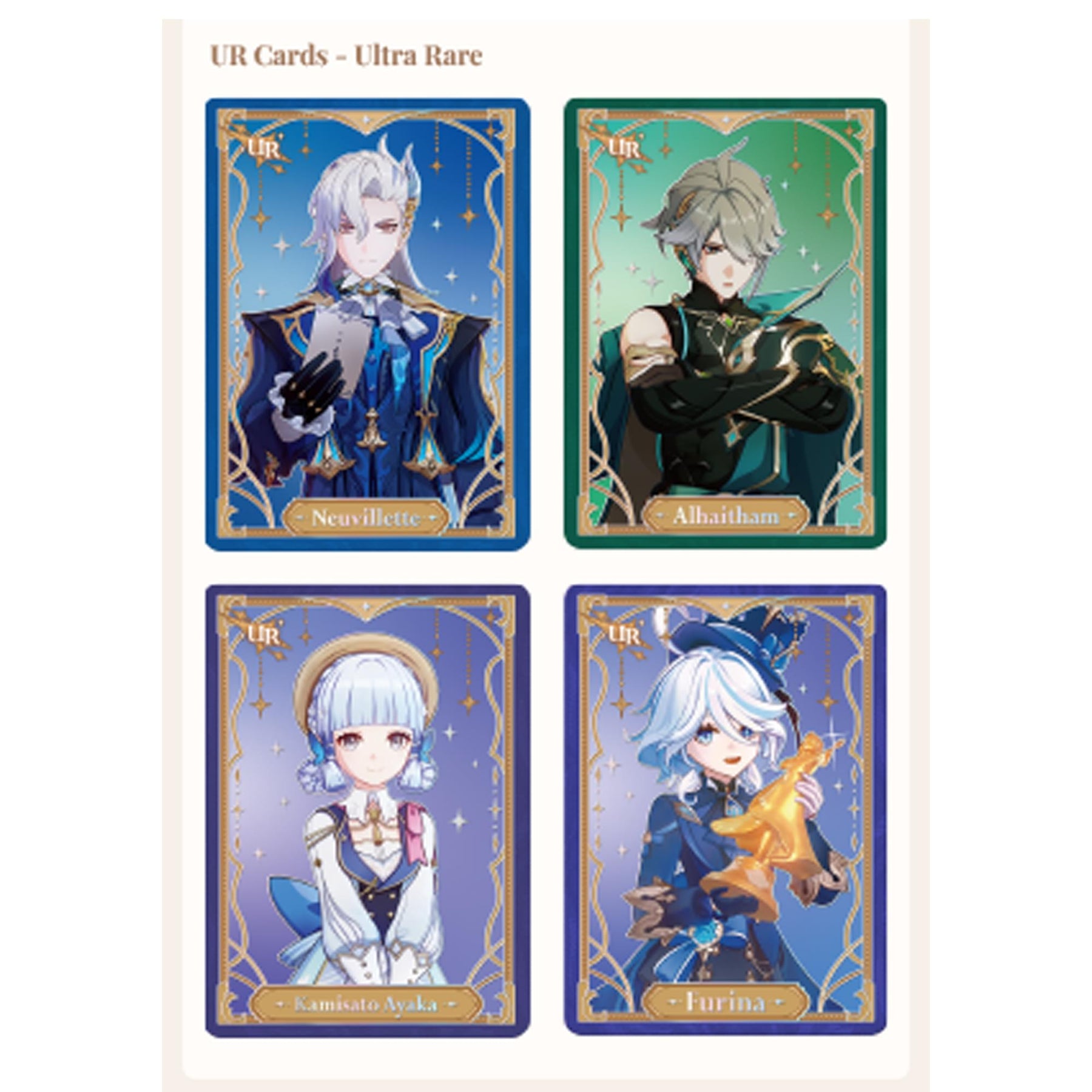 Genshin Impact Glowing Travelogue Card Series Case | 24 Boxes