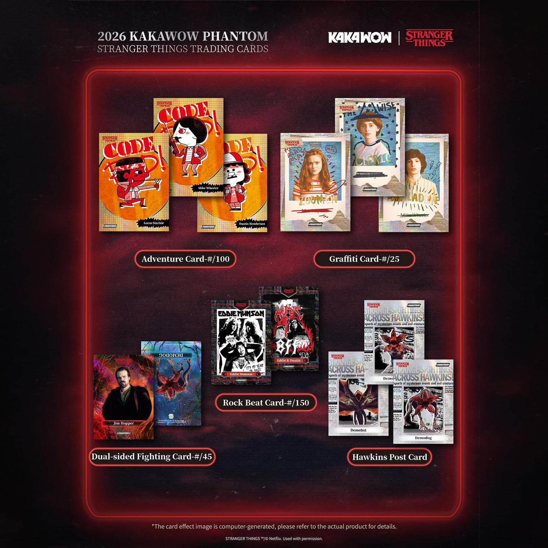 Stranger Things Phantom Trading Card Sealed Case  | 10 Boxes
