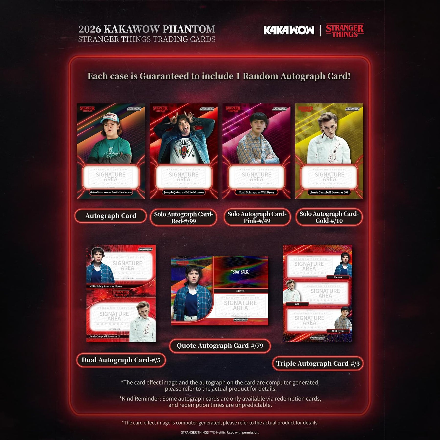 Stranger Things Phantom Trading Card Sealed Case  | 10 Boxes