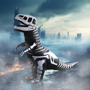 Skeleton T-Rex Dinosaur Inflatable Adult Costume | Standard