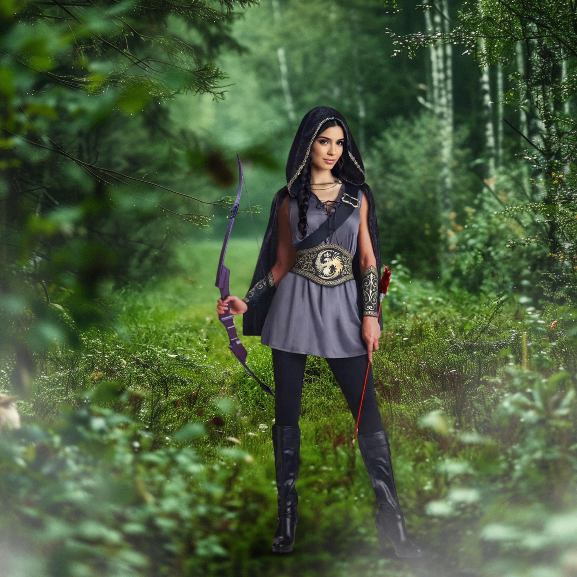 Hooded Huntress Adult Costume