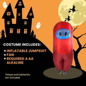 Red Imposter Inflatable Child Costume | Standard