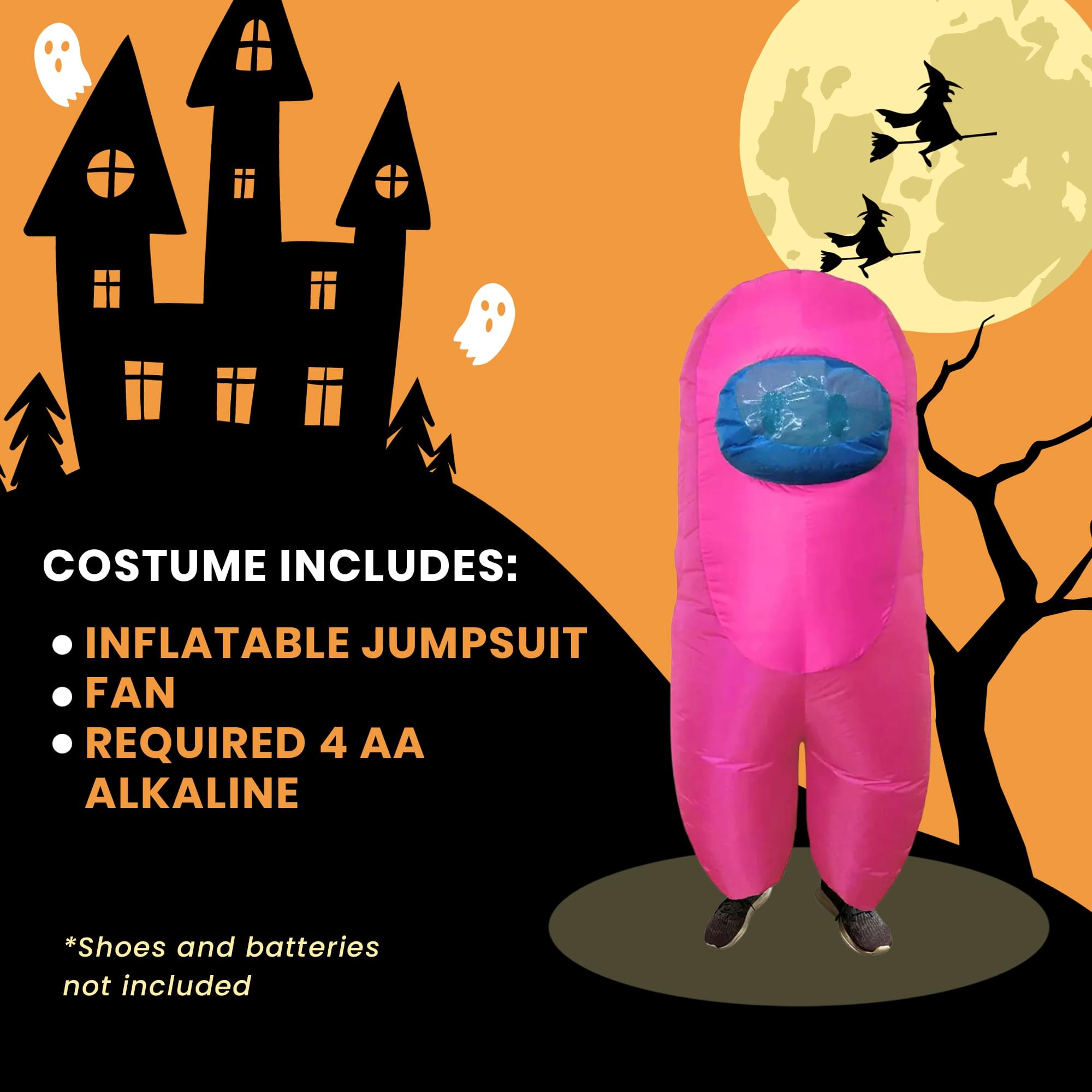 Pink Imposter Inflatable Adult Costume | Standard