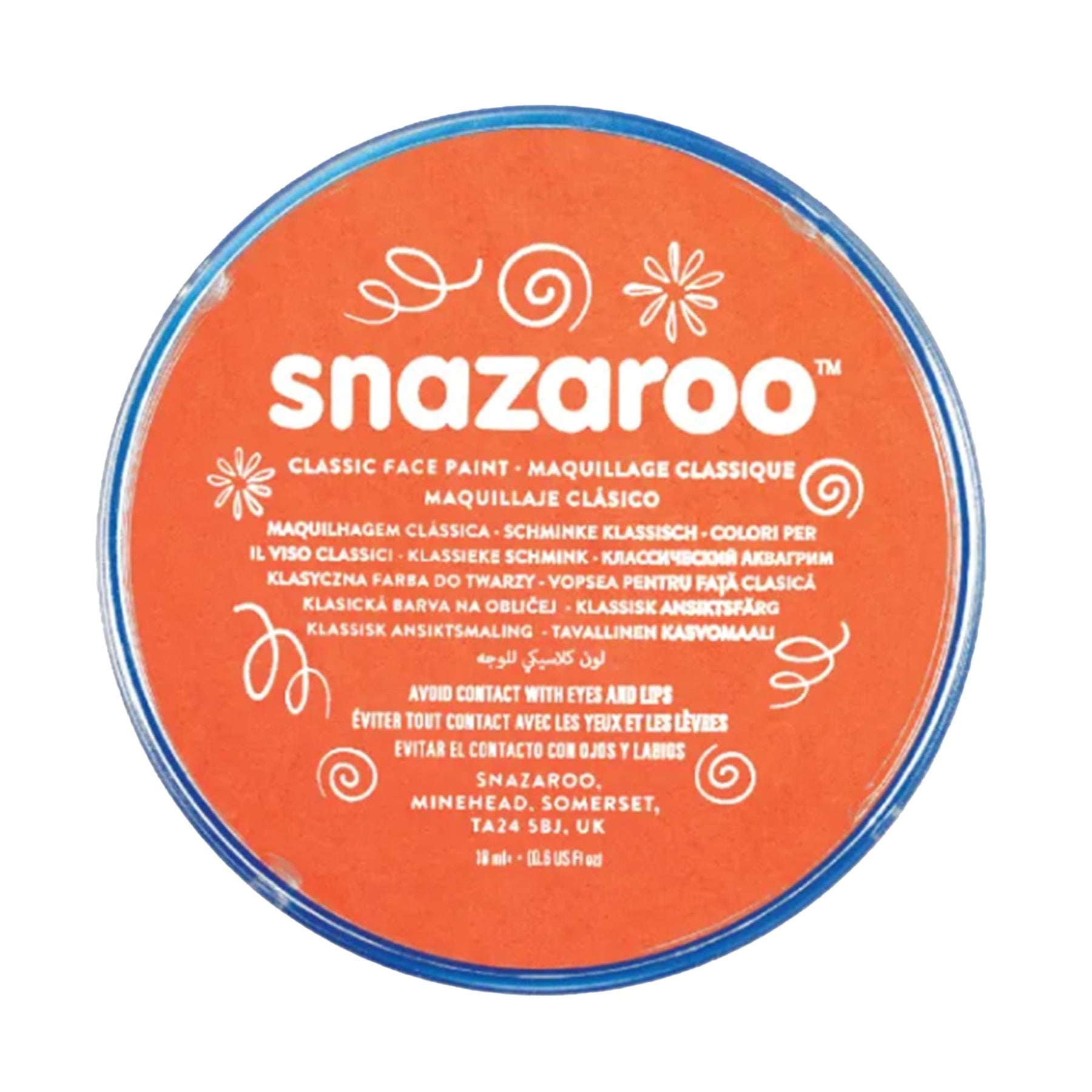 Bright Orange Snazaroo Face Paint Costume Accessory