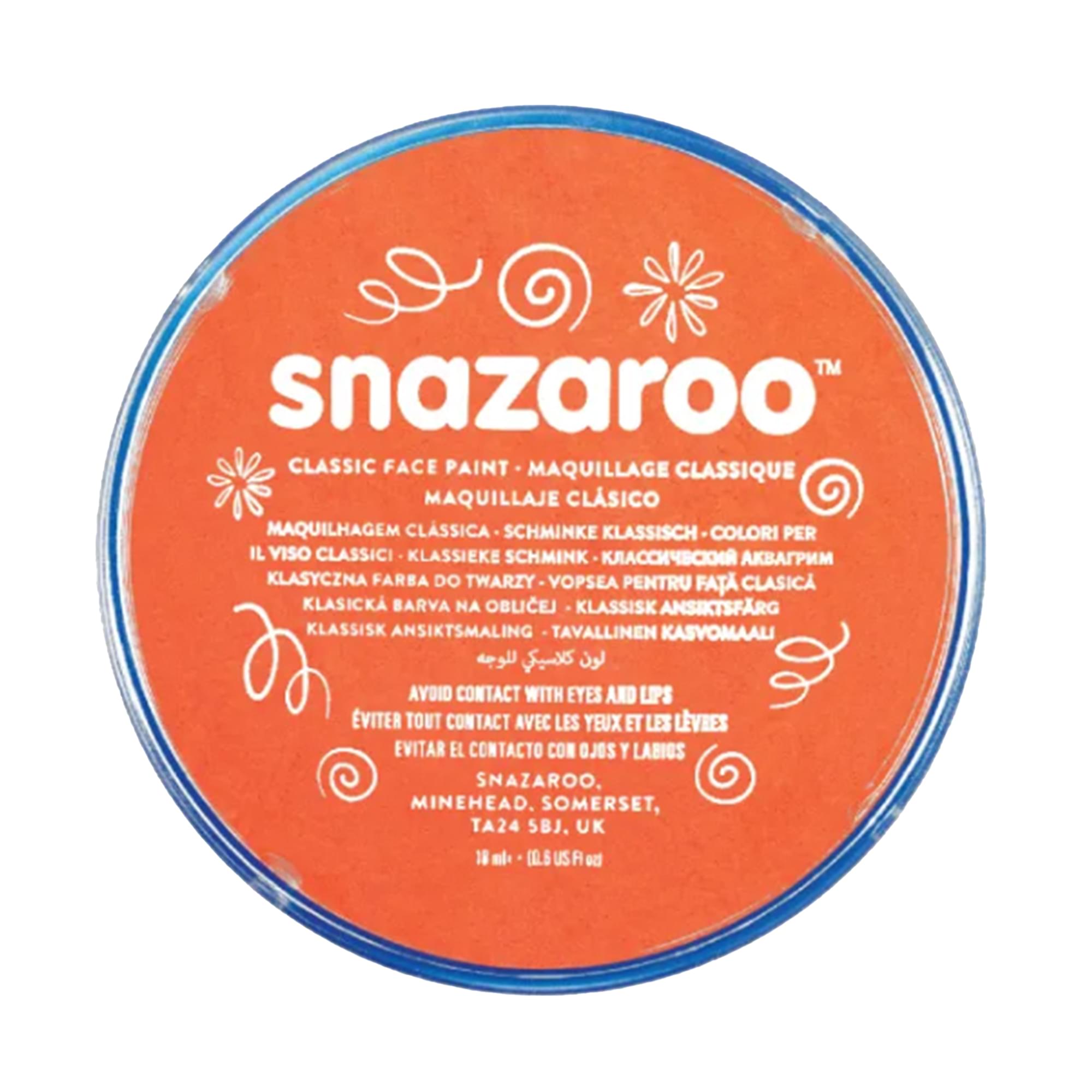 Bright Orange Snazaroo Face Paint Costume Accessory