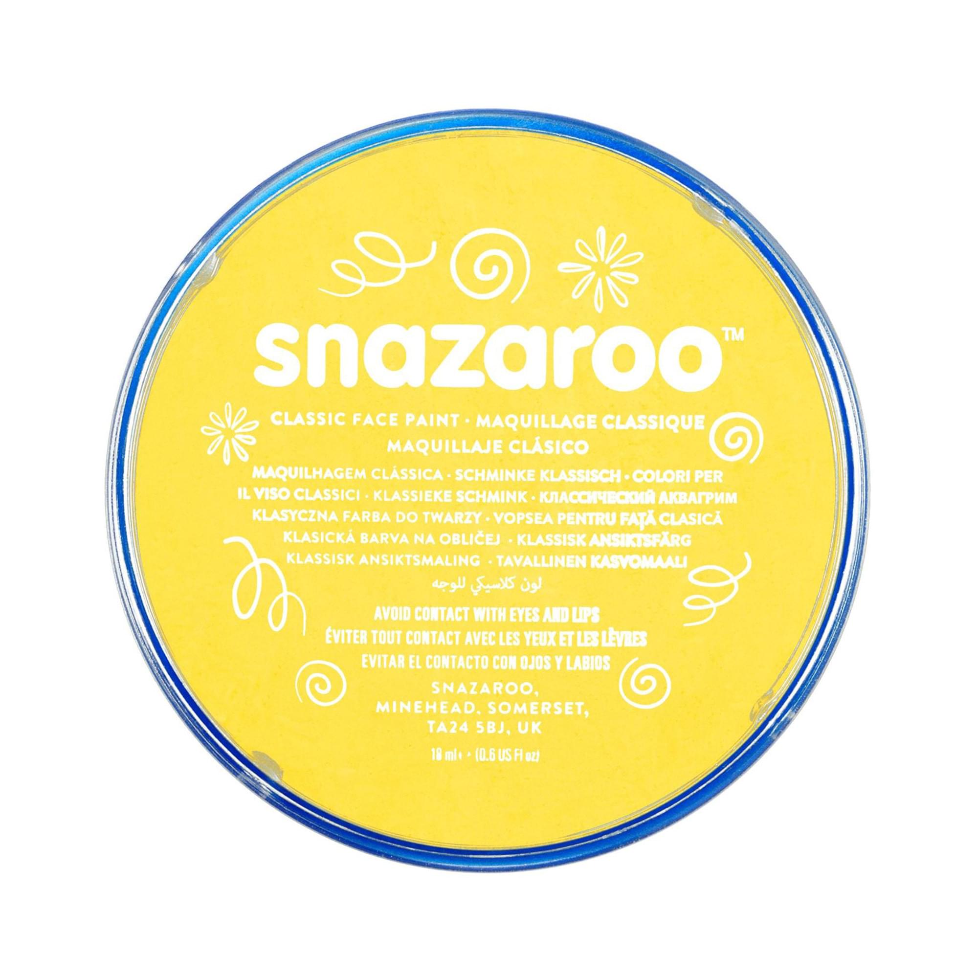 Yellow Snazaroo Face Paint Costume Accessory