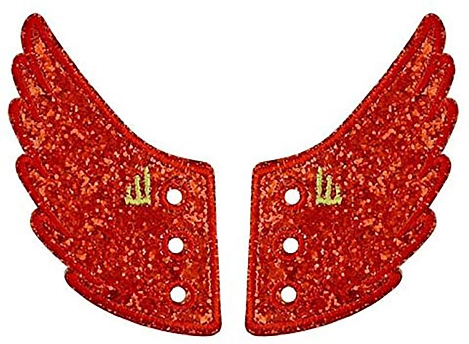 Shwings Shoe Accessories: Glitter Sparkle Red Wings