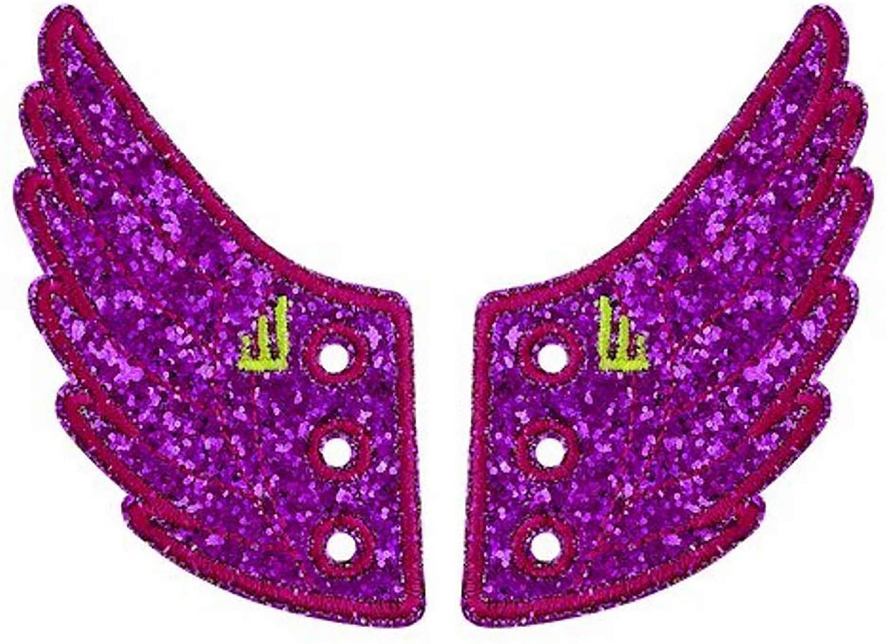 Shwings Shoe Accessories: Glitter Sparkle Fuchsia Wings