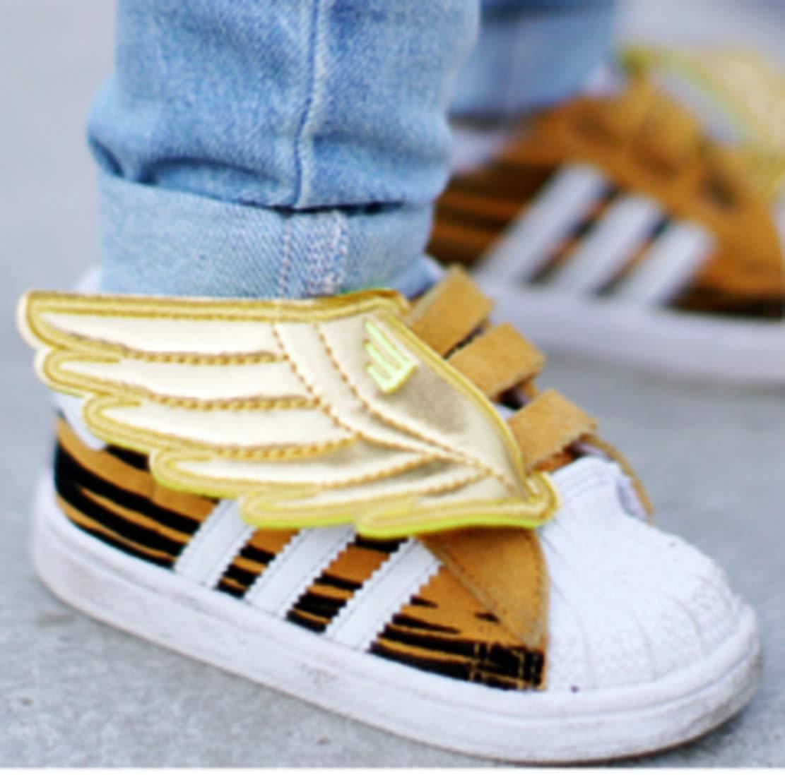 Shwings Shoe Accessories: Gold Foil Wings Slotted