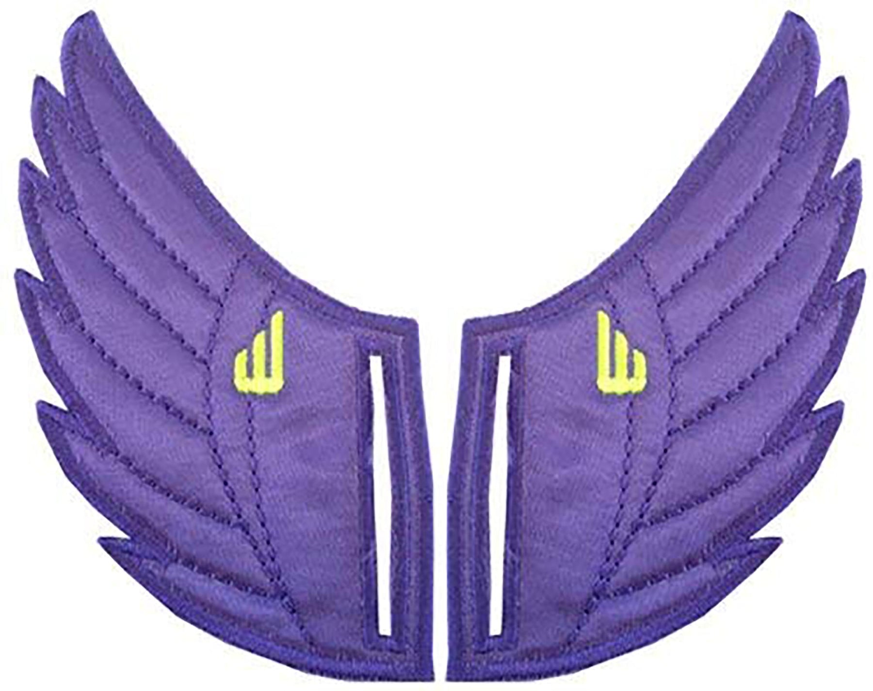 Shwings Shoe Accessories: Purple Wings Slotted