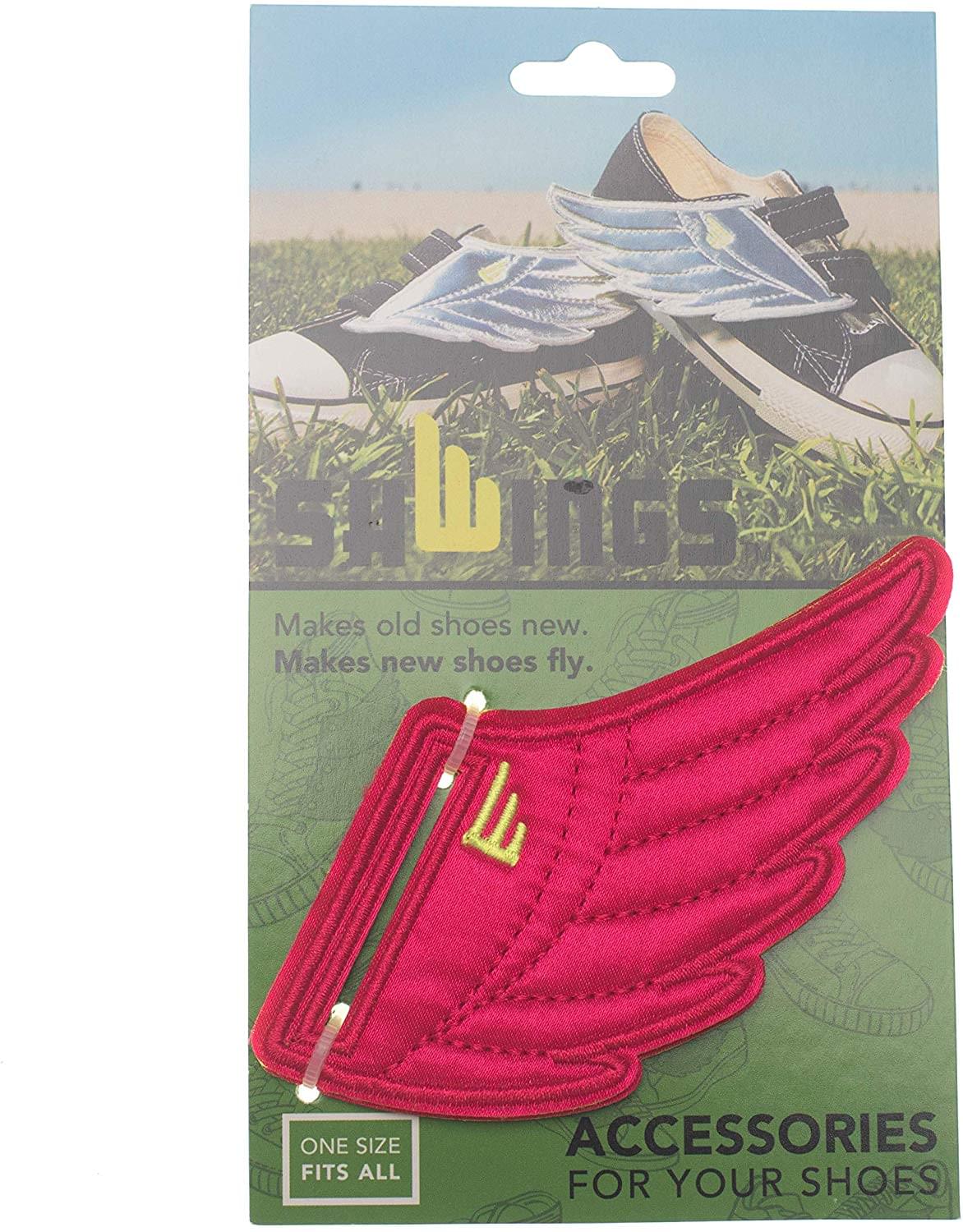 Shwings Shoe Accessories: Fuchsia Wings Slotted