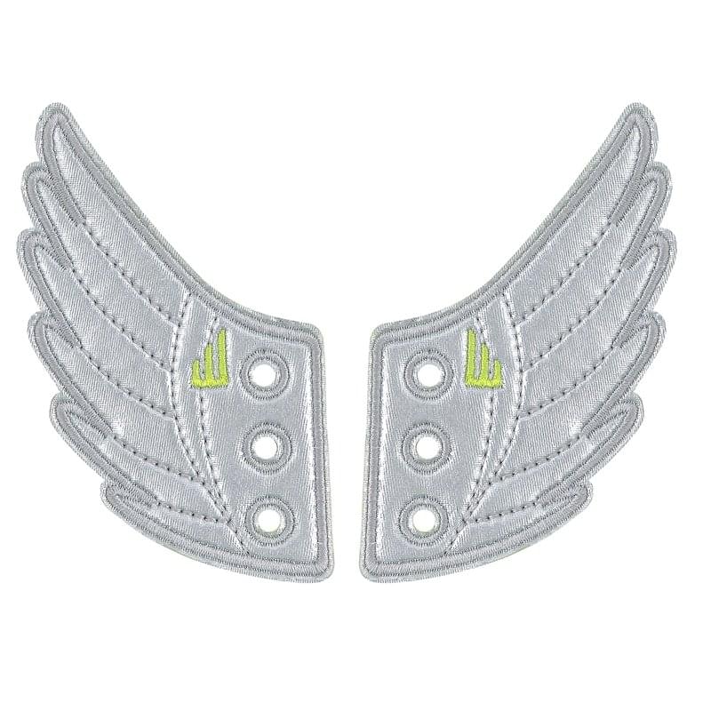 Shwings Shoe Accessories: Silver Foil Wings