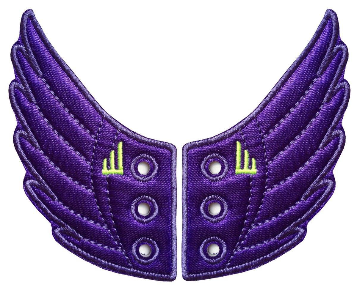 Shwings Shoe Accessories: Purple Wings