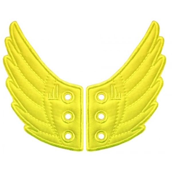 Shwings Shoe Accessories: Neon Yellow Wings