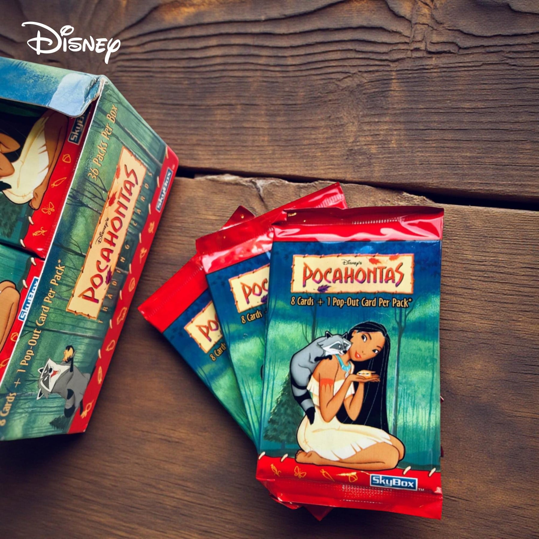 Disney Pocahontas 1995 Skybox Trading Card Sealed Box | 36 Packs