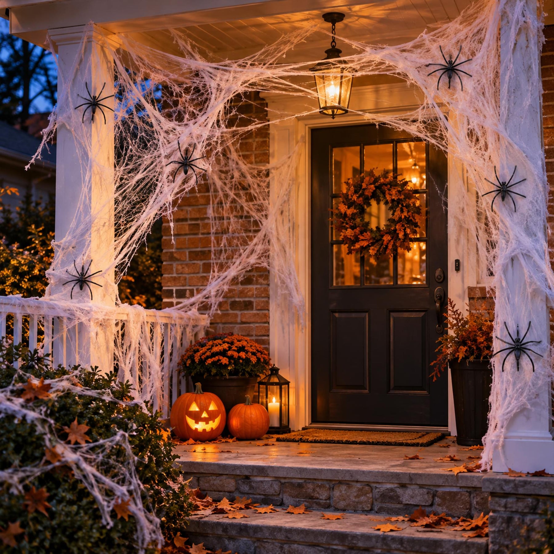 Jumbo White Spider Web