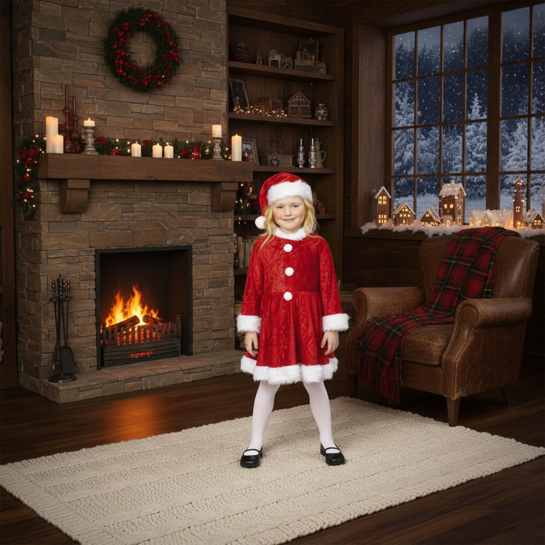 Mini Miss Santa Child Costume
