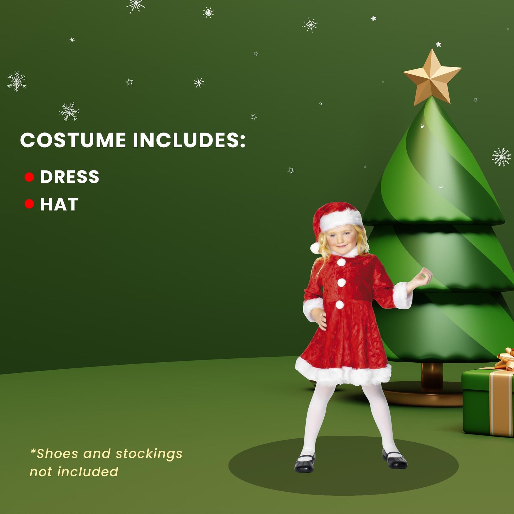 Mini Miss Santa Child Costume