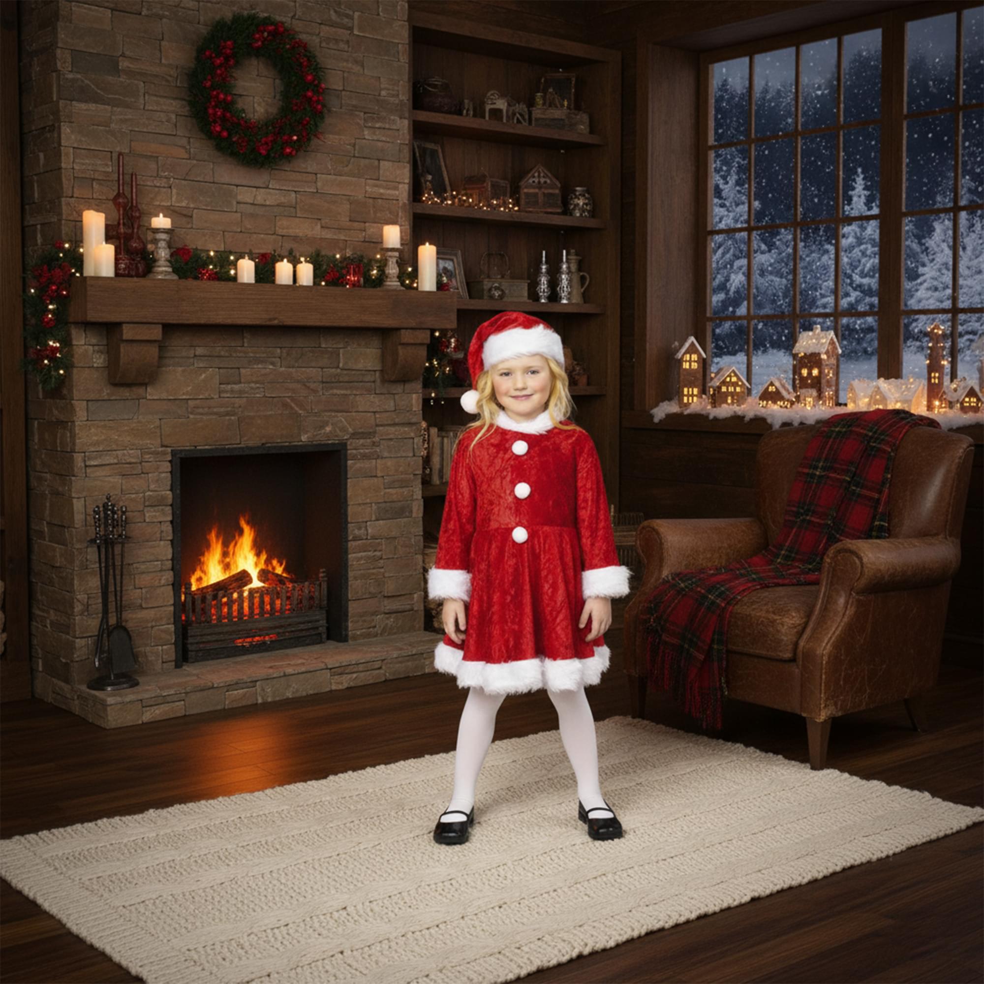 Mini Miss Santa Child Costume