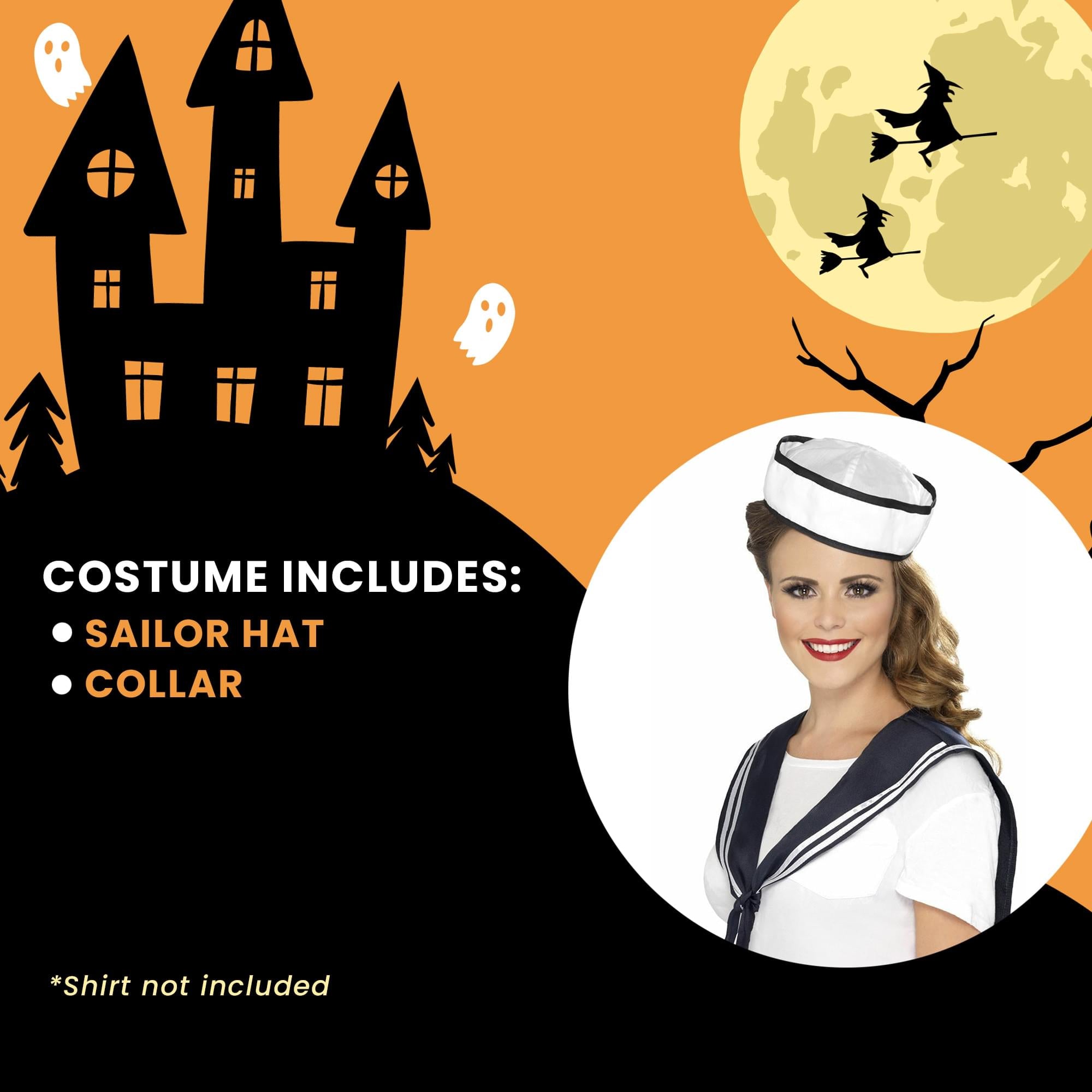 Sailor Hat & Collar Costume Accessory